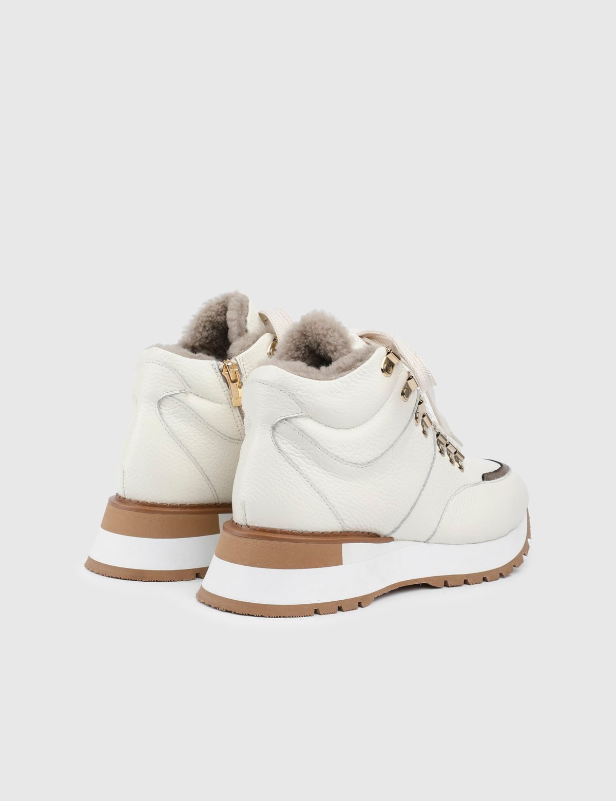 Wave Cream Leather Women's Boot