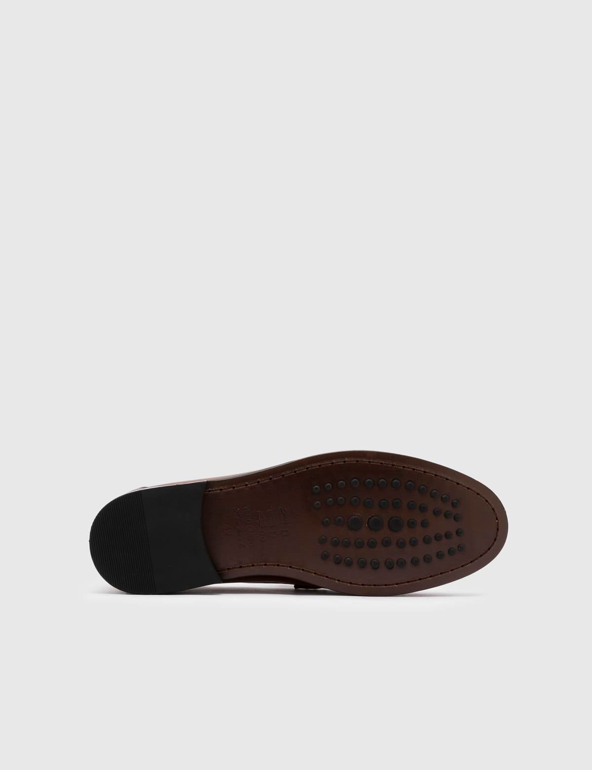 Welmer Saddle Brown Leather Men's Classic Shoe