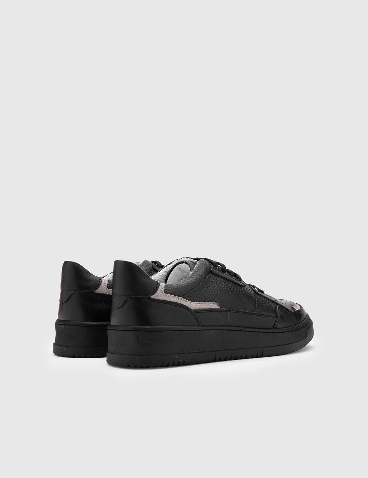 Yoko Black Leather Men's Sneaker