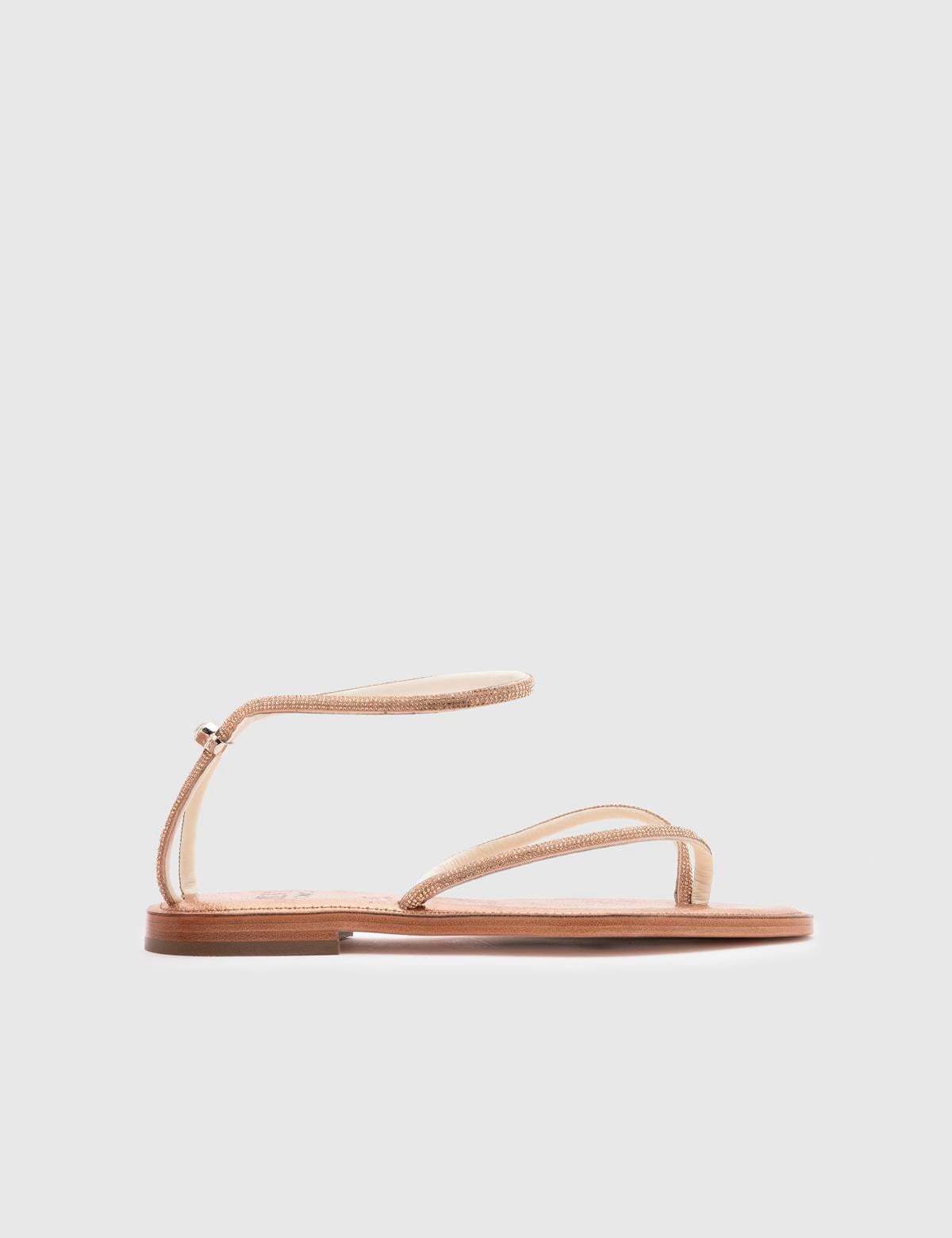 Yuhgara Bronze Floater Leather Women's Sandal