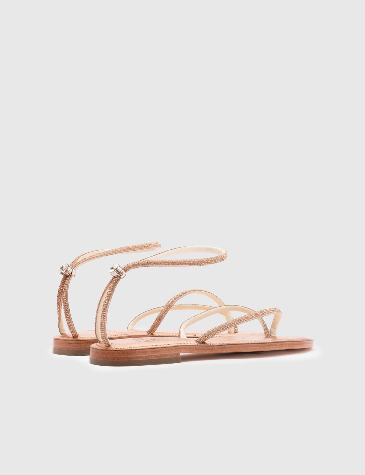 Yuhgara Bronze Floater Leather Women's Sandal