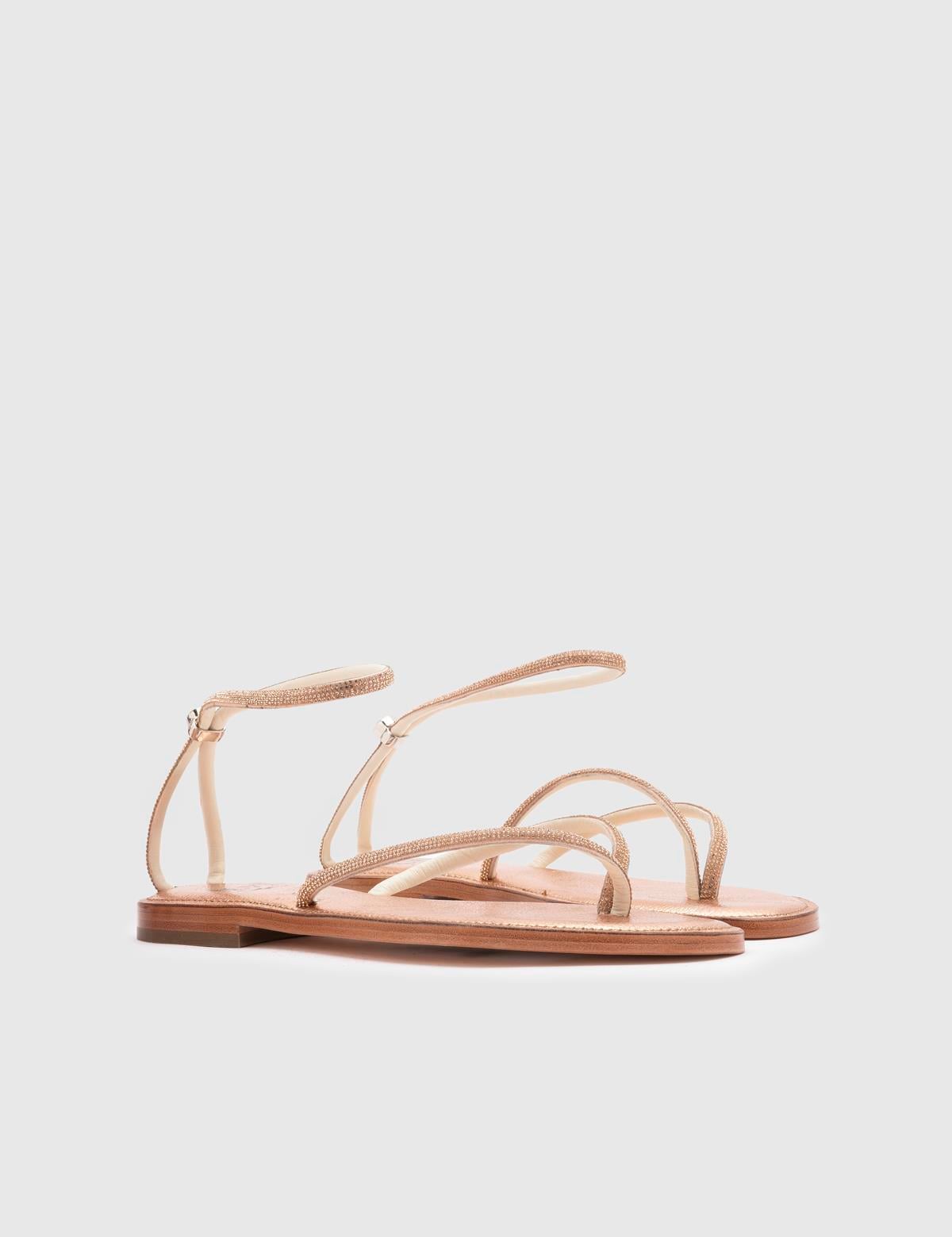 Yuhgara Bronze Floater Leather Women's Sandal