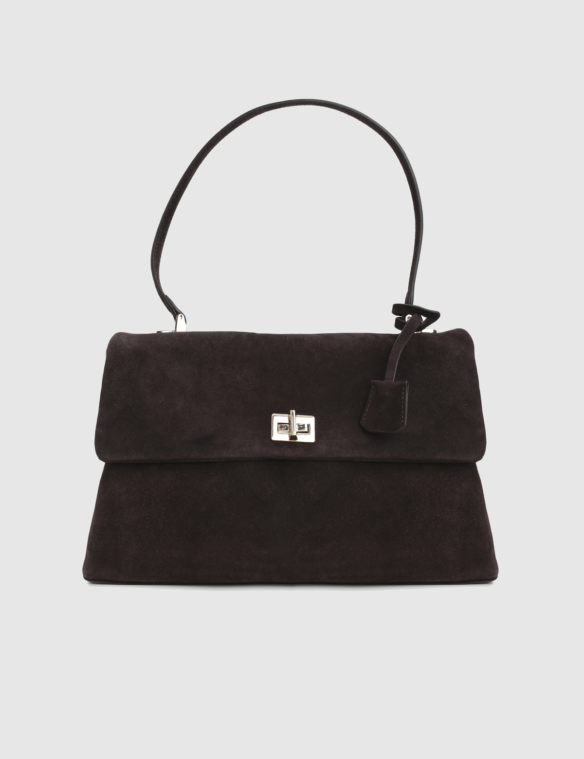 Zinovii Brown Suede Leather Women's Shoulder Bag