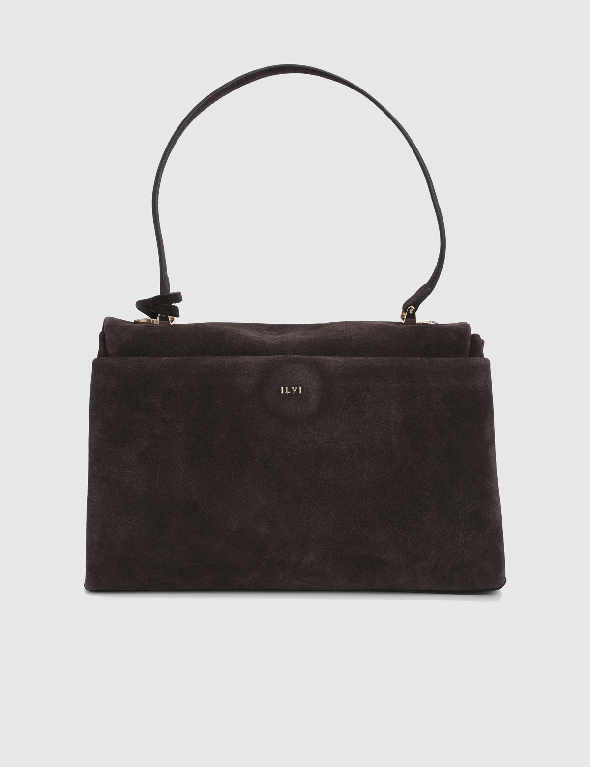 Zinovii Brown Suede Leather Women's Shoulder Bag