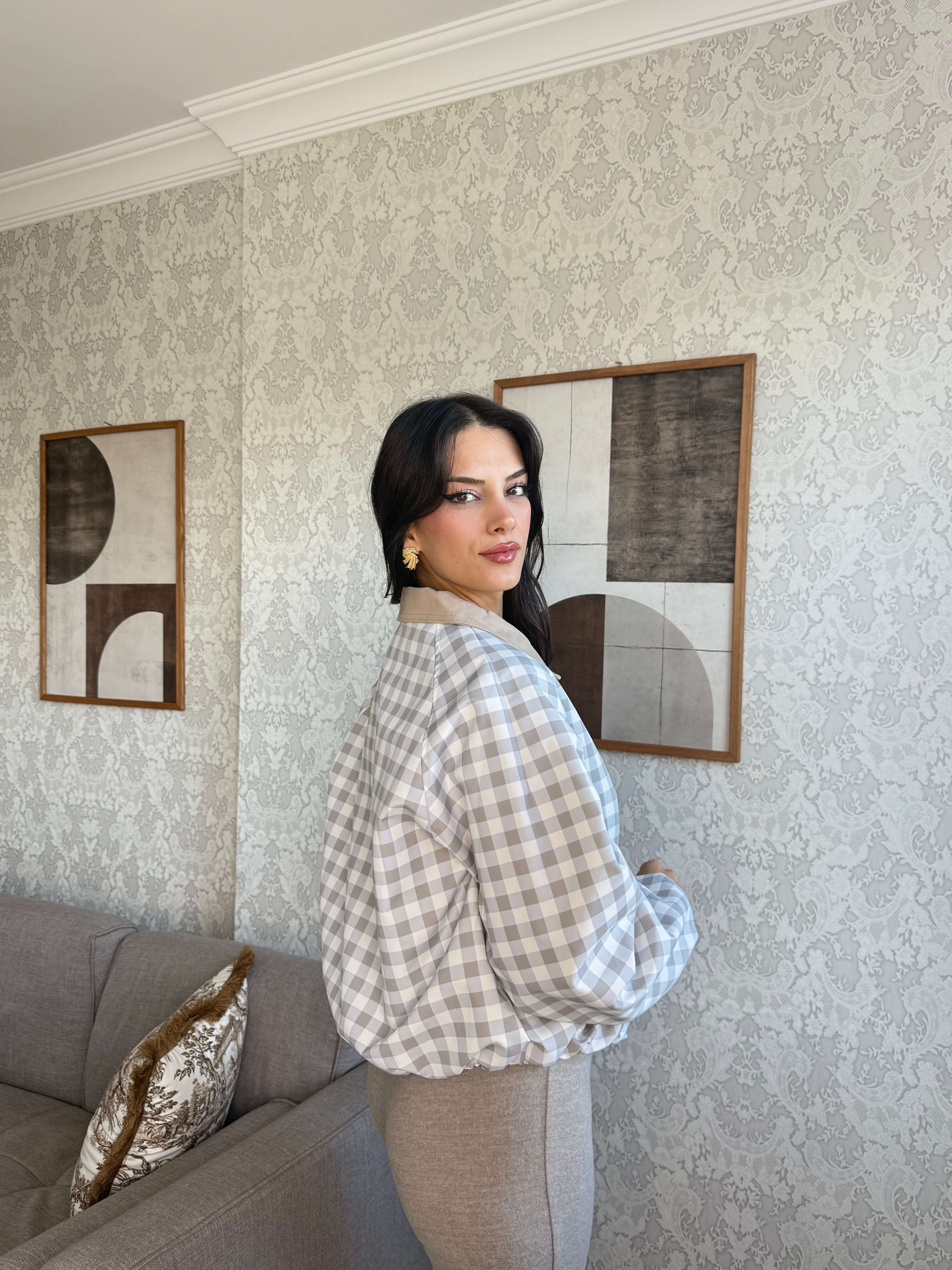 KONTRAST YAKA EKOSE BOMBER CEKET