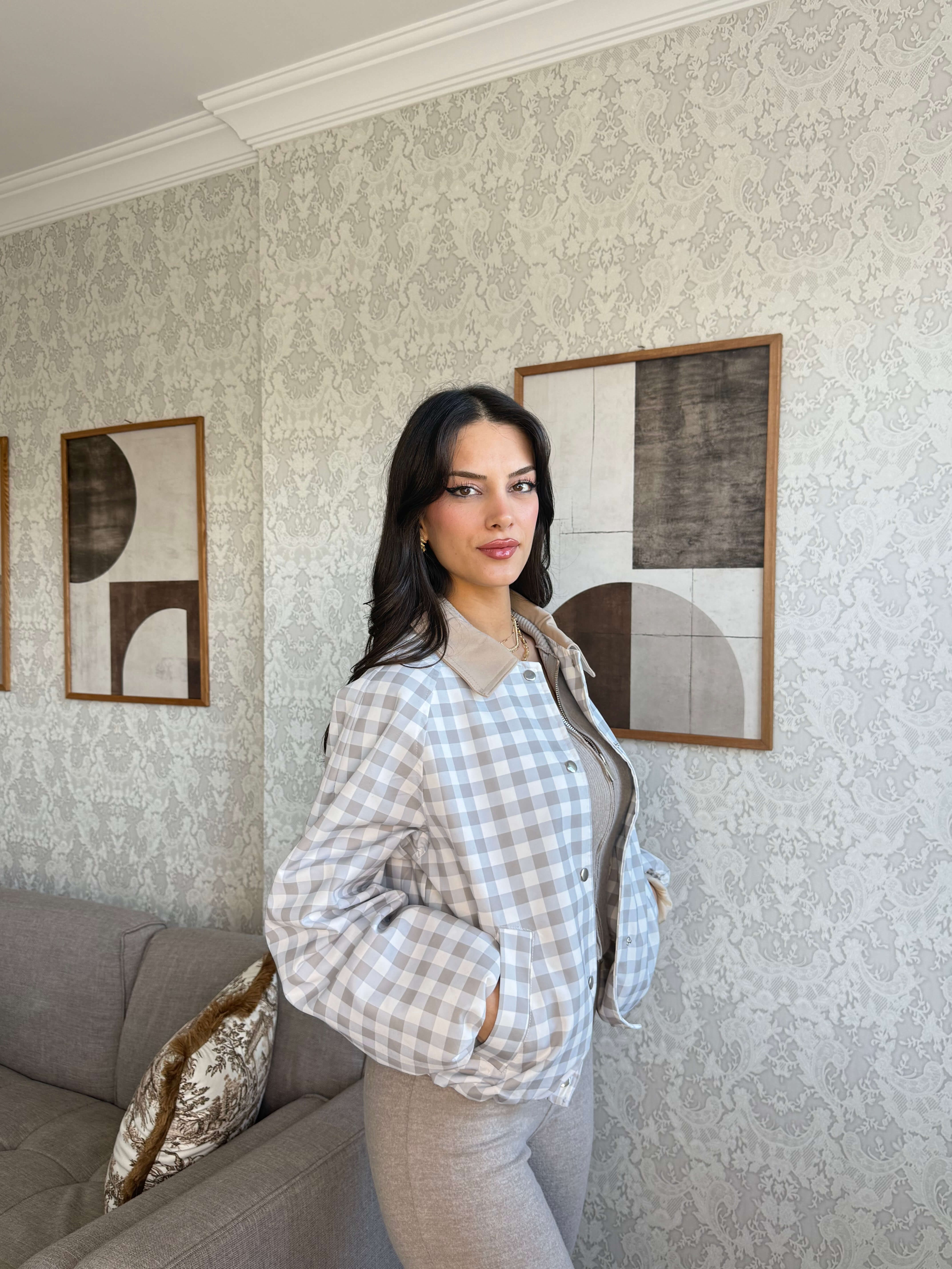 KONTRAST YAKA EKOSE BOMBER CEKET