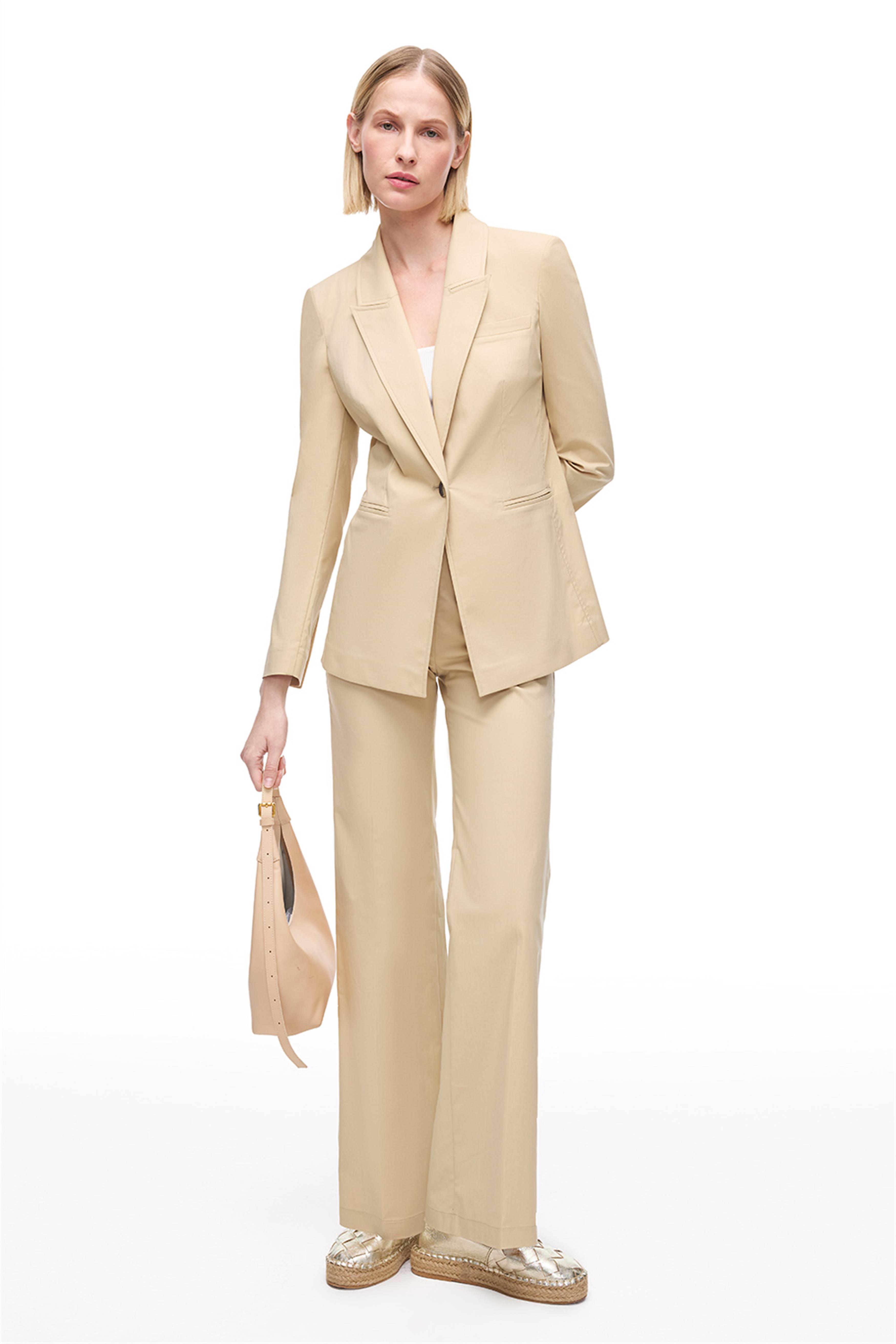 Açık Devetüyü Ginas Regular Fit Yüksek Bel Pantolon