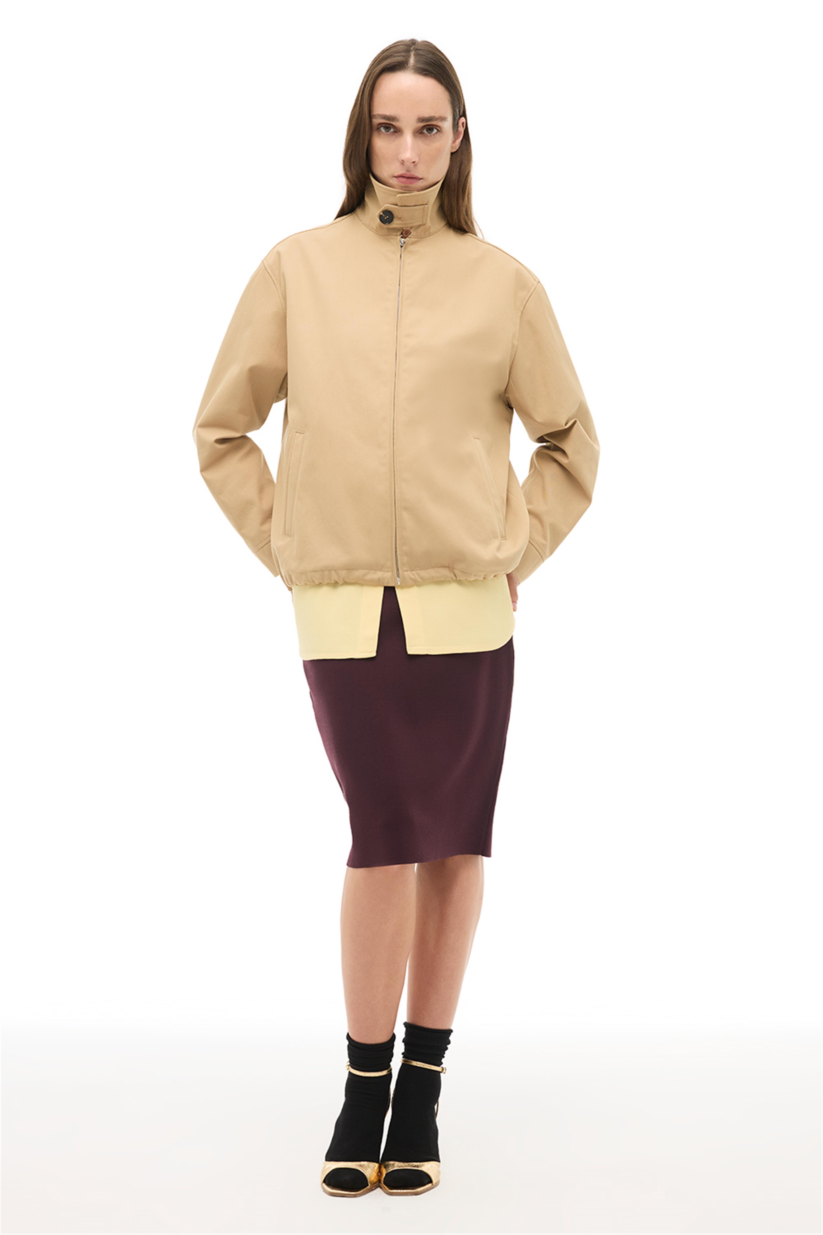 Açık Devetüyü Klasik Yaka Mont