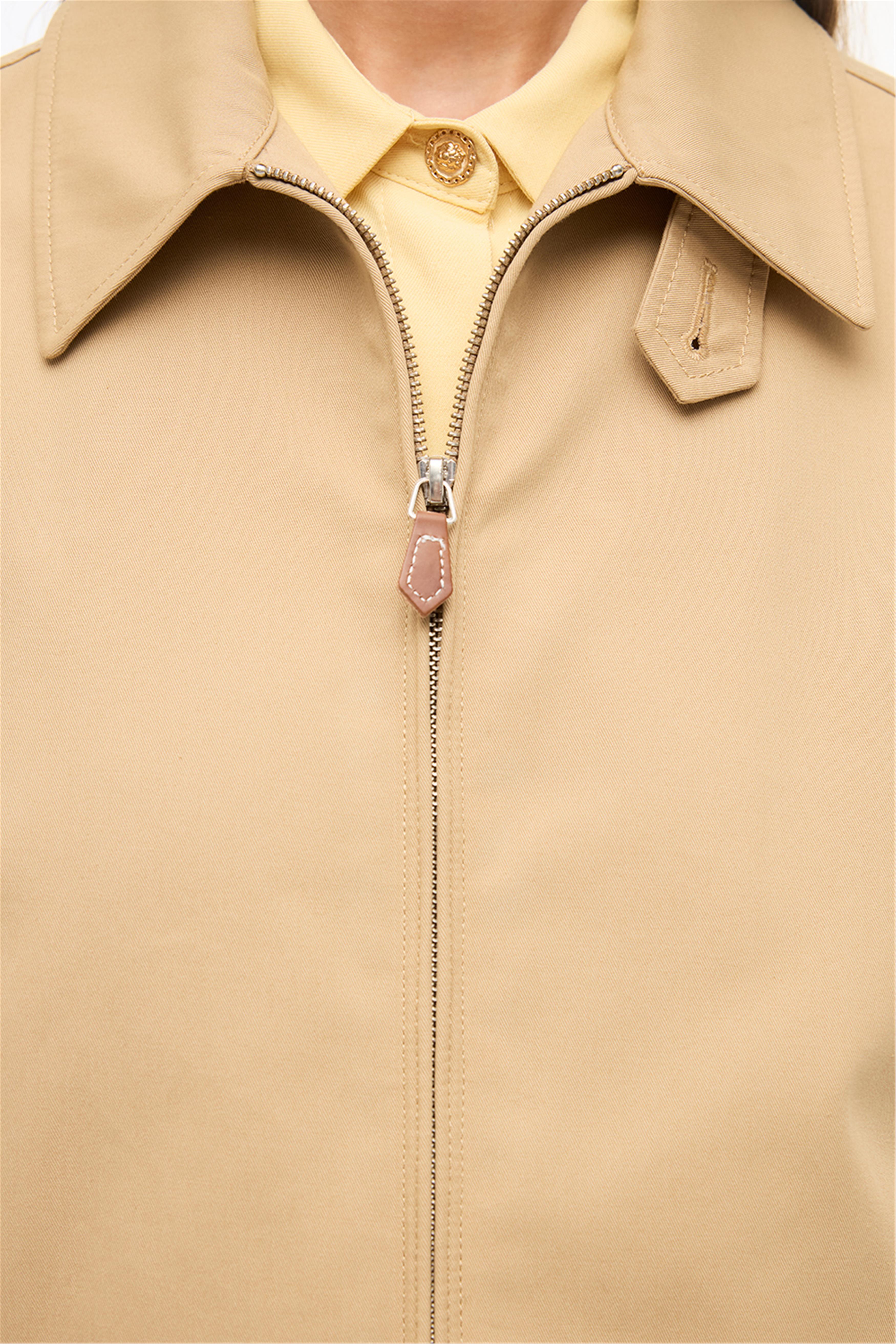 Açık Devetüyü Klasik Yaka Mont