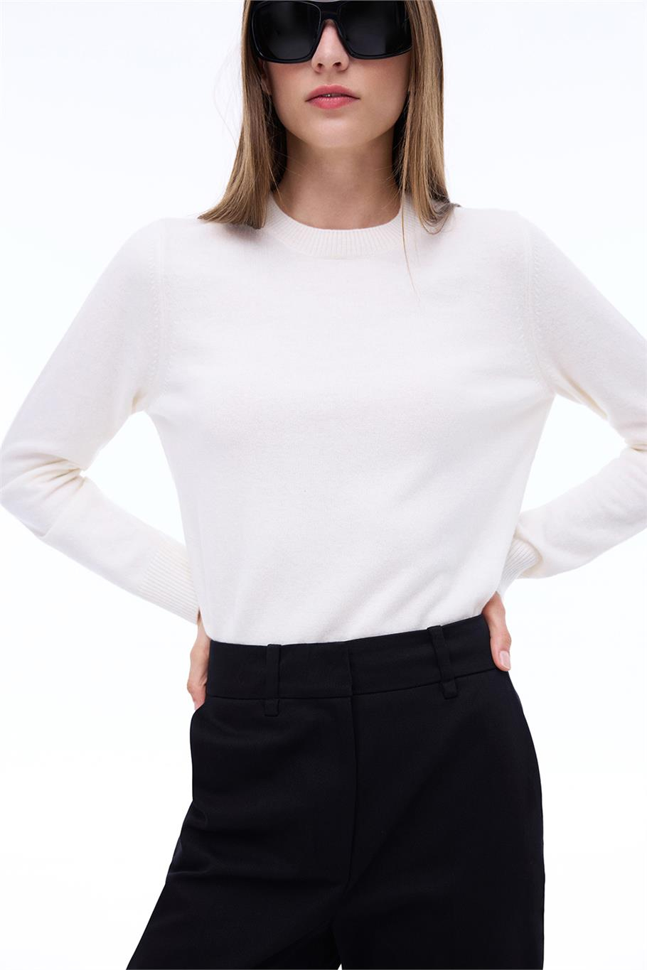 Akadias Slim Fit Uzun Boy Siyah Pantolon