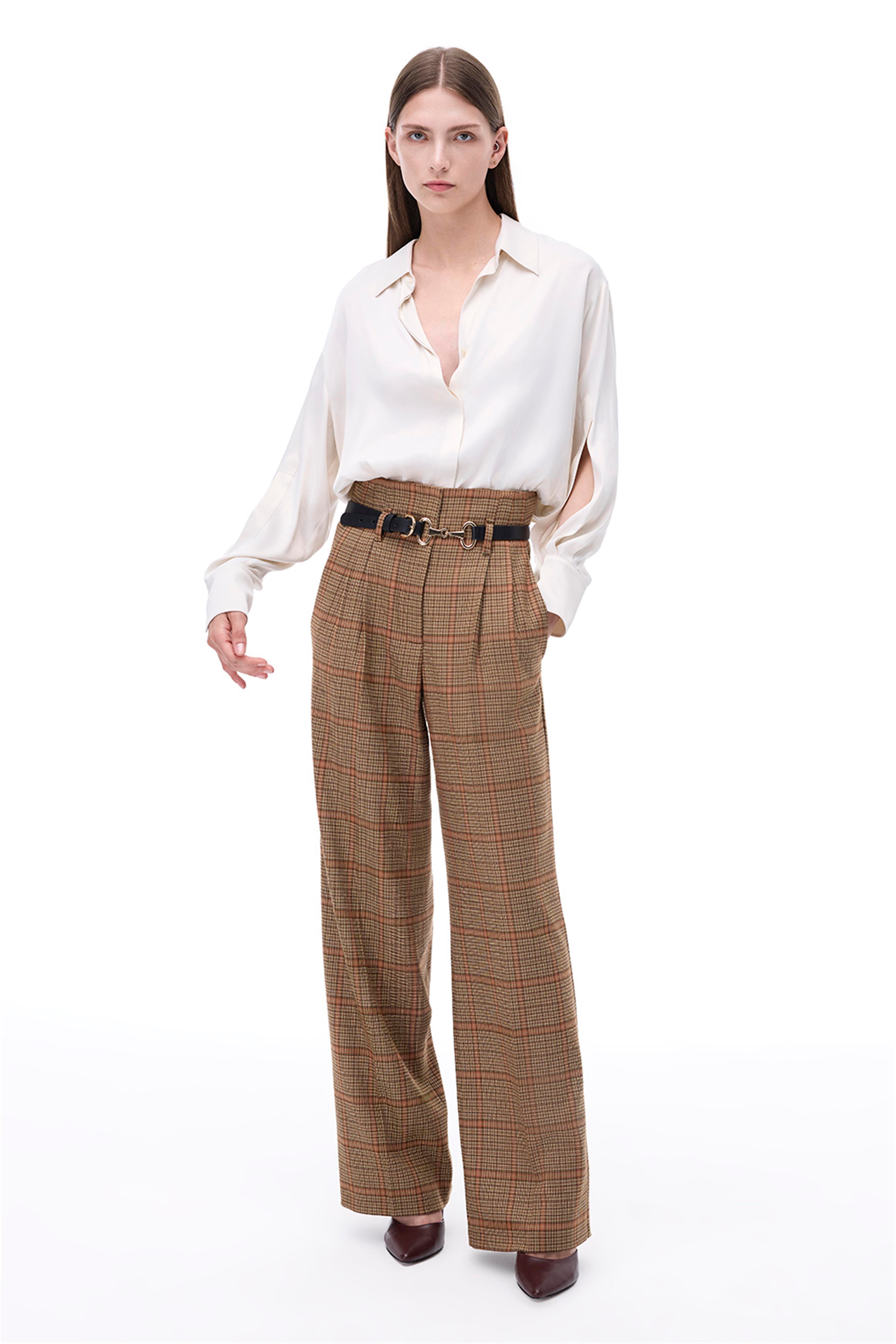 Alyones Regular Fit Ekose Desen Standart Boy Çok Renkli Pantolon