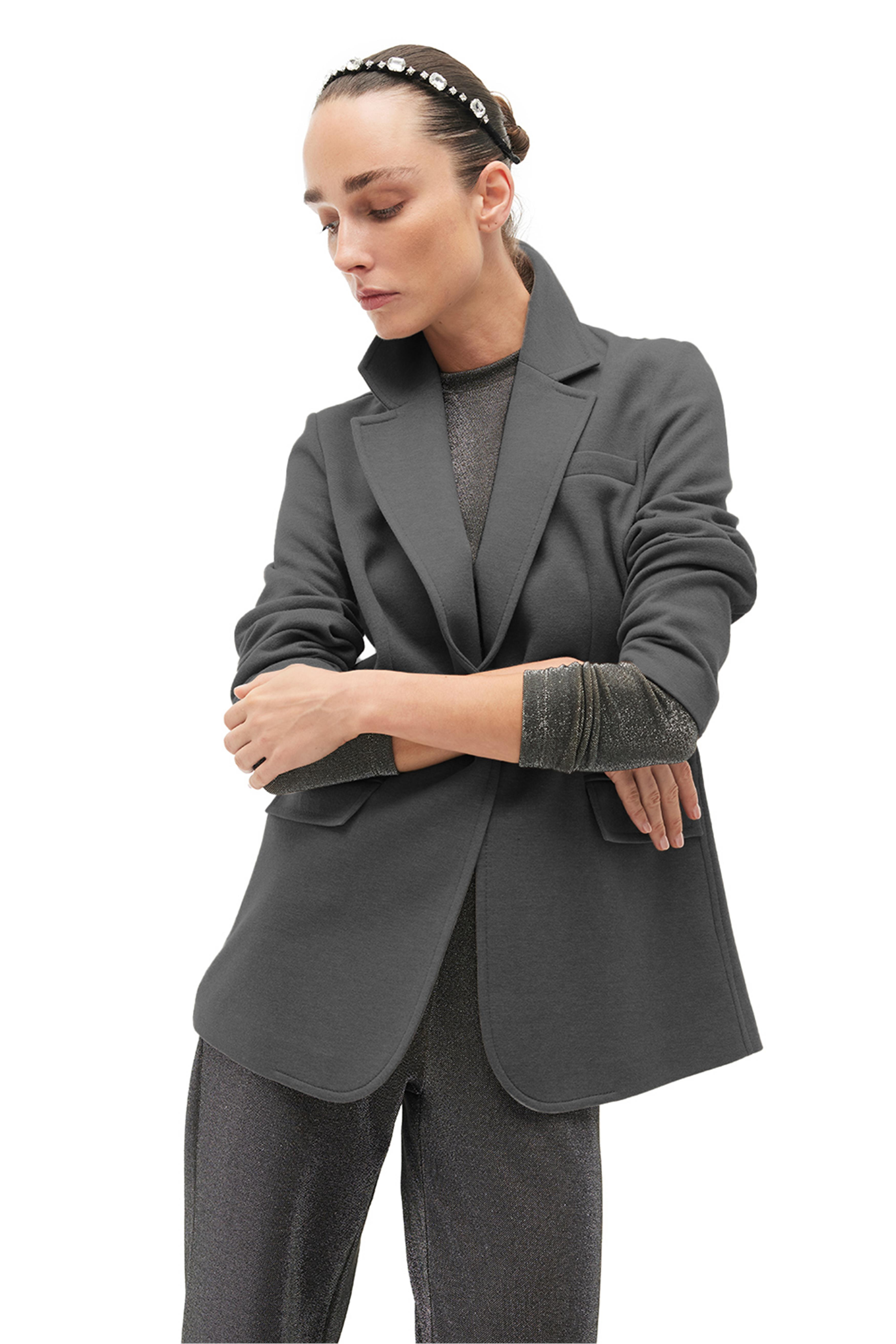 Antrasit Klasik Yaka Ceket