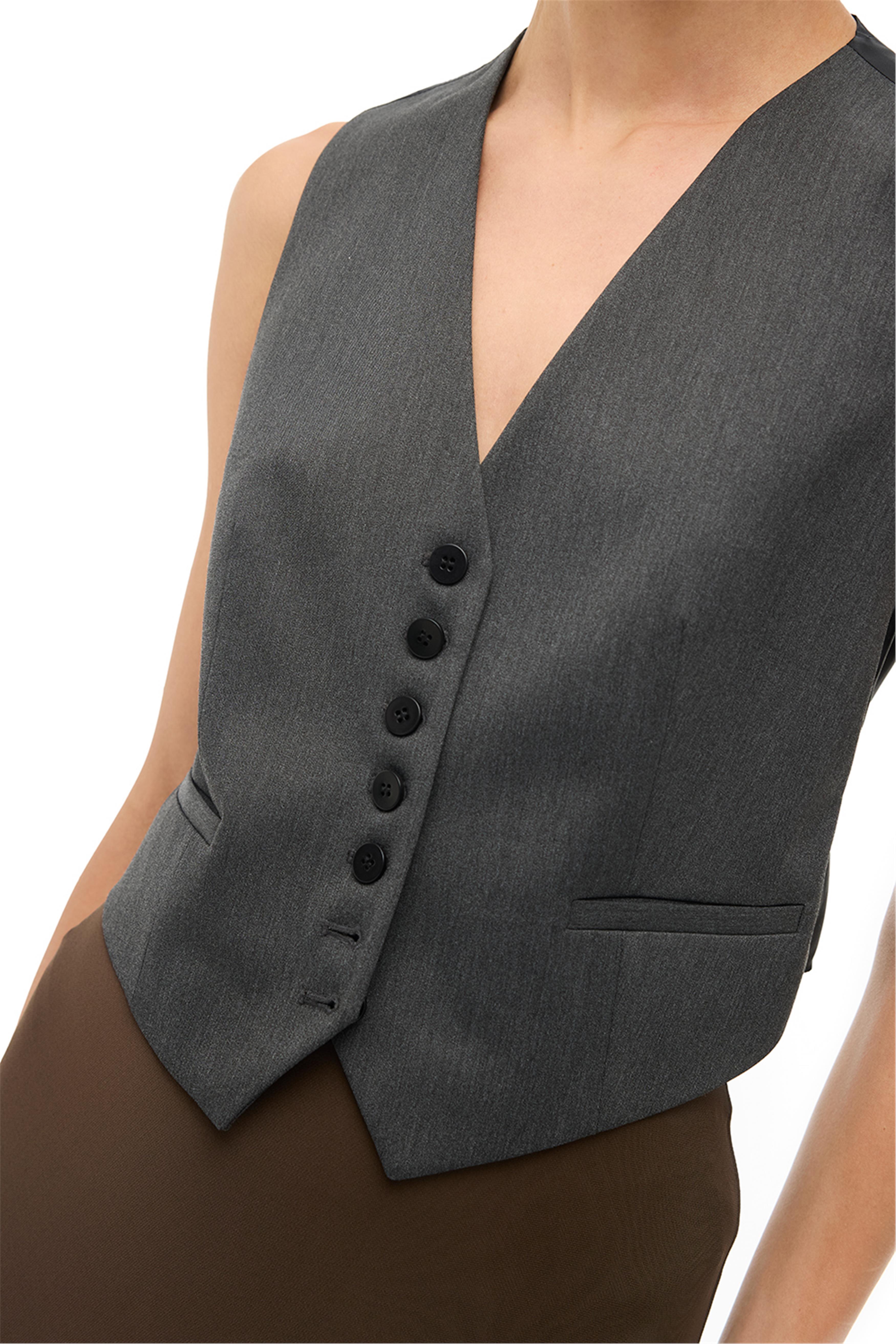 Antrasit V-Yaka Yelek