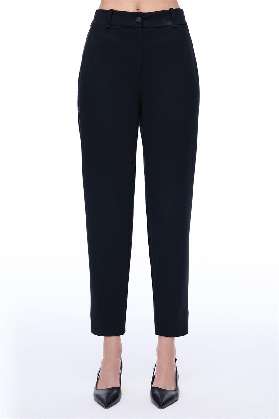 Arnes Regular Fit Uzun Boy Siyah Pantolon