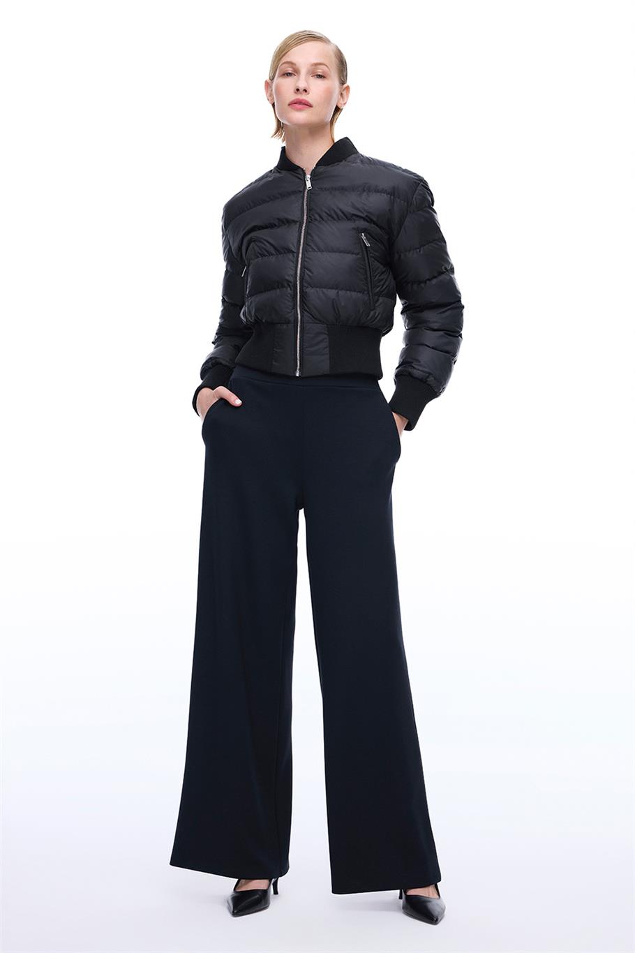 Arnes Regular Fit Uzun Boy Siyah Pantolon