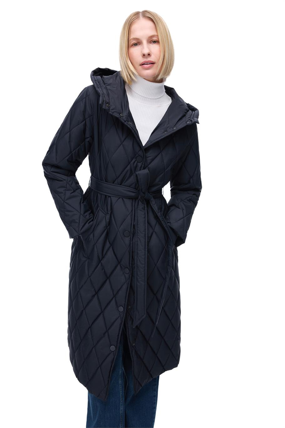 Awans Regular Fit Diz Altı Takma Kol Hakim Yaka Siyah Mont