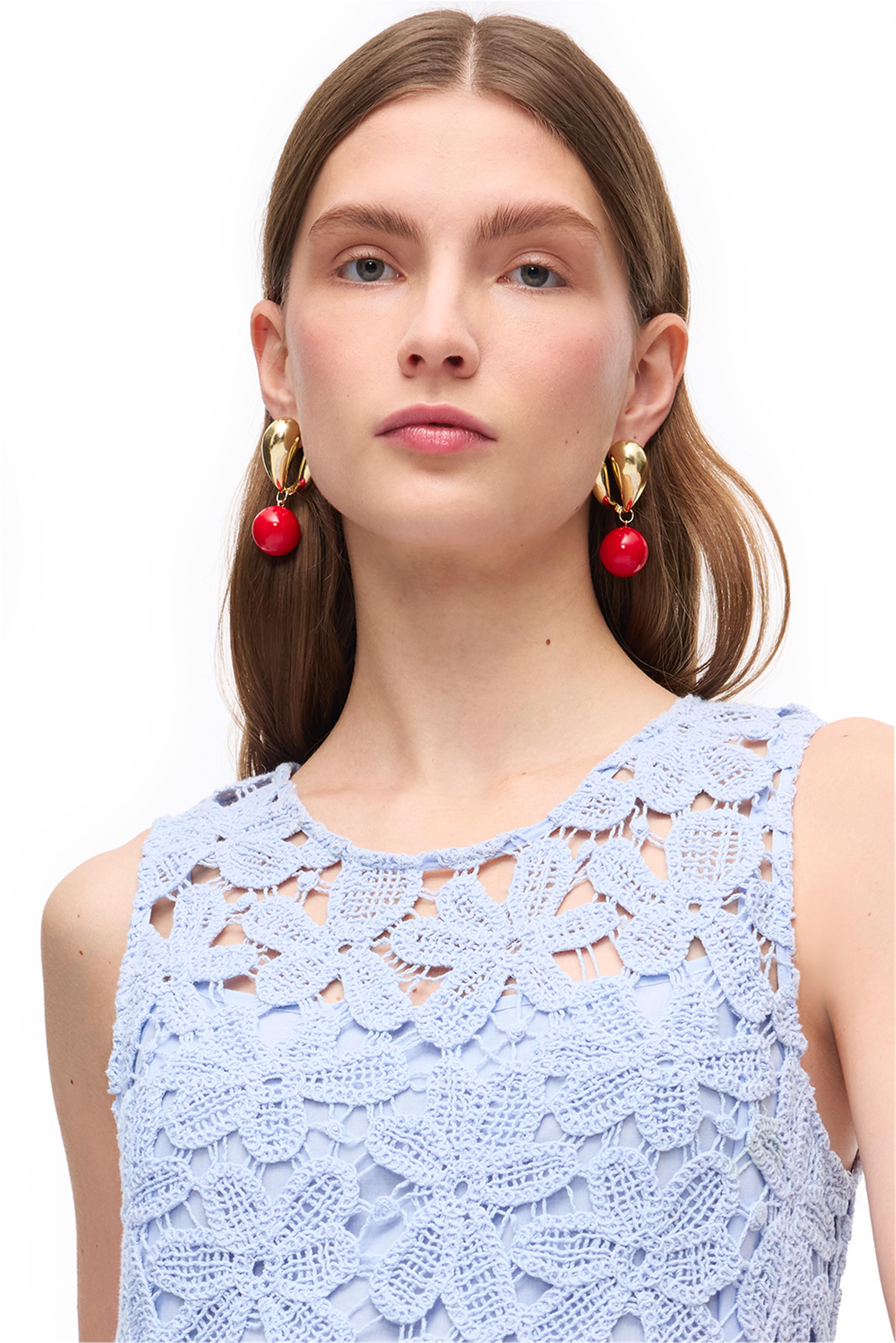 Bebe Mavis iDantel Detaylı Bisiklet Yaka Mini Pamuklu Elbise