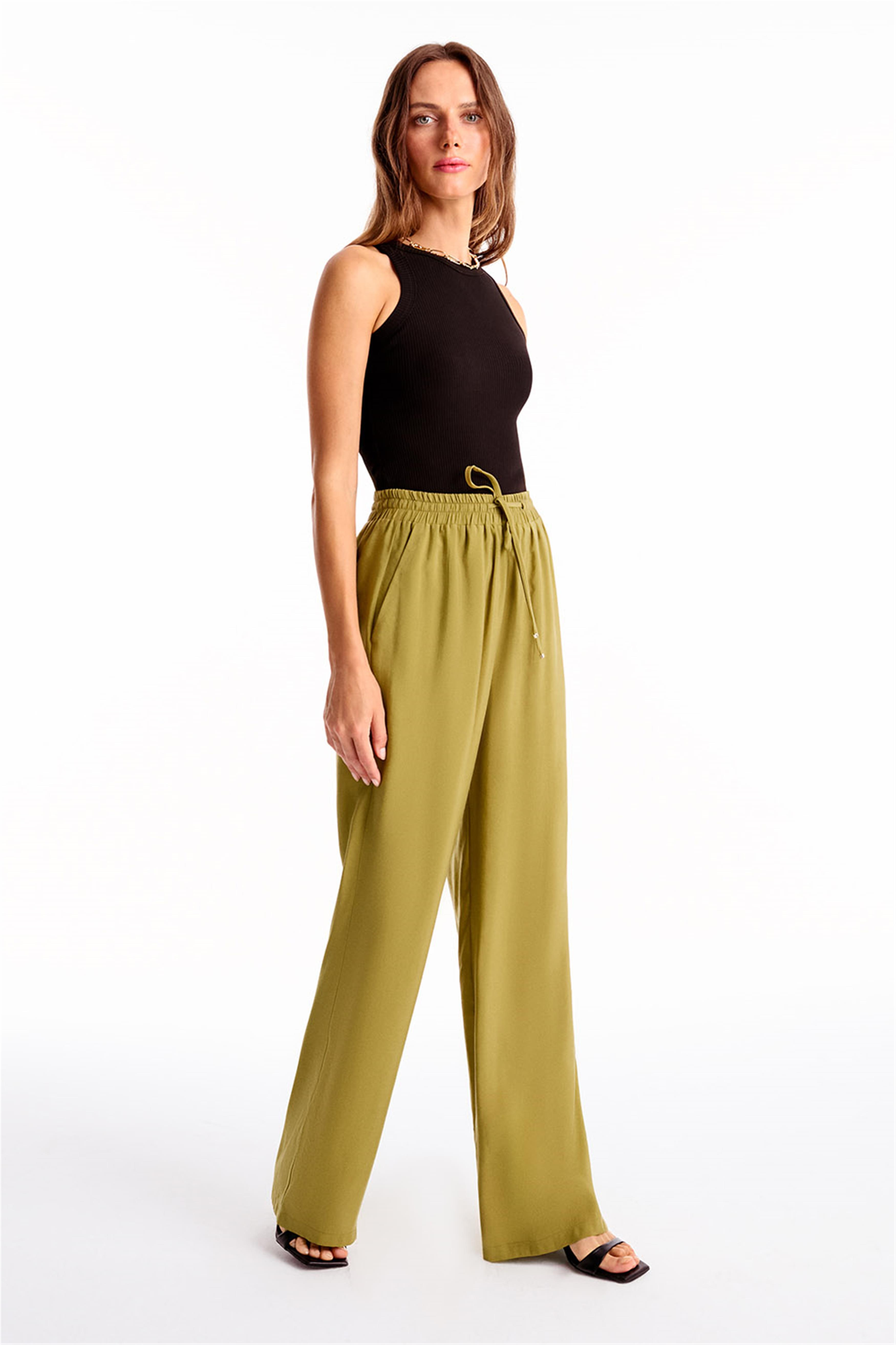 C409 Memories Regular Fit Yüksek Bel Pantolon