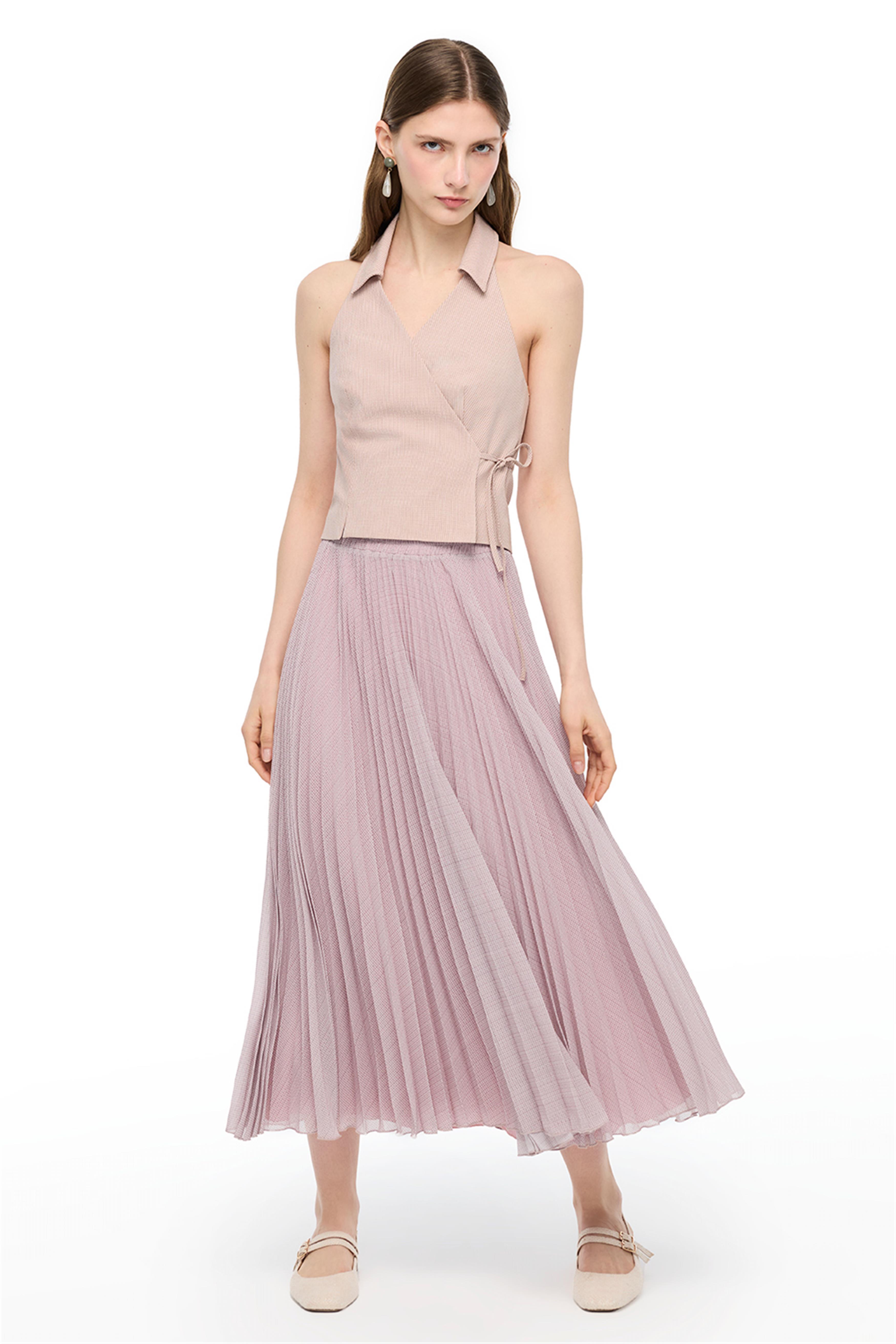 Çok Renkli Eliss Regular Fit Yüksek Bel Midi Boy Etek