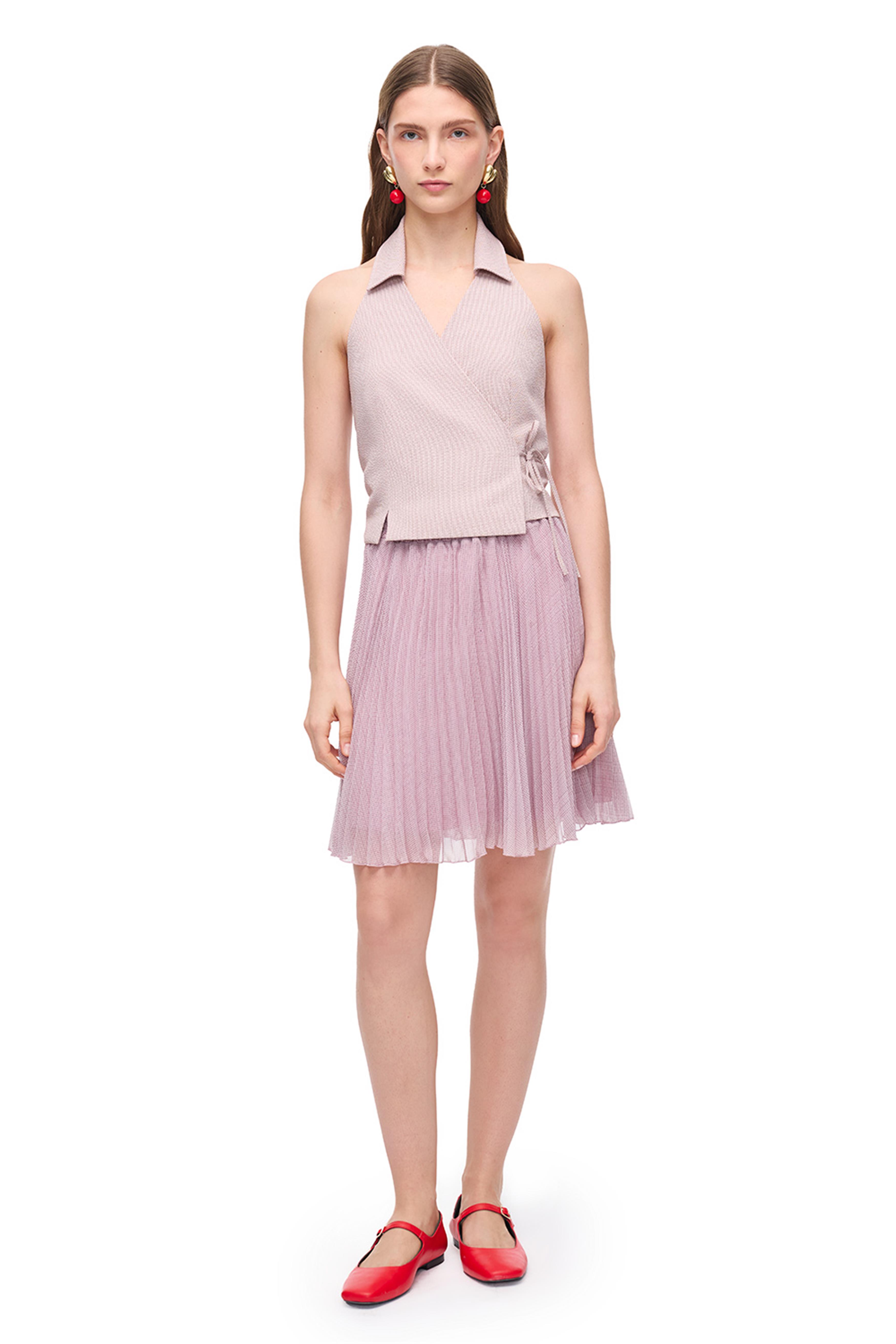 Çok Renkli Mini Plise Etek