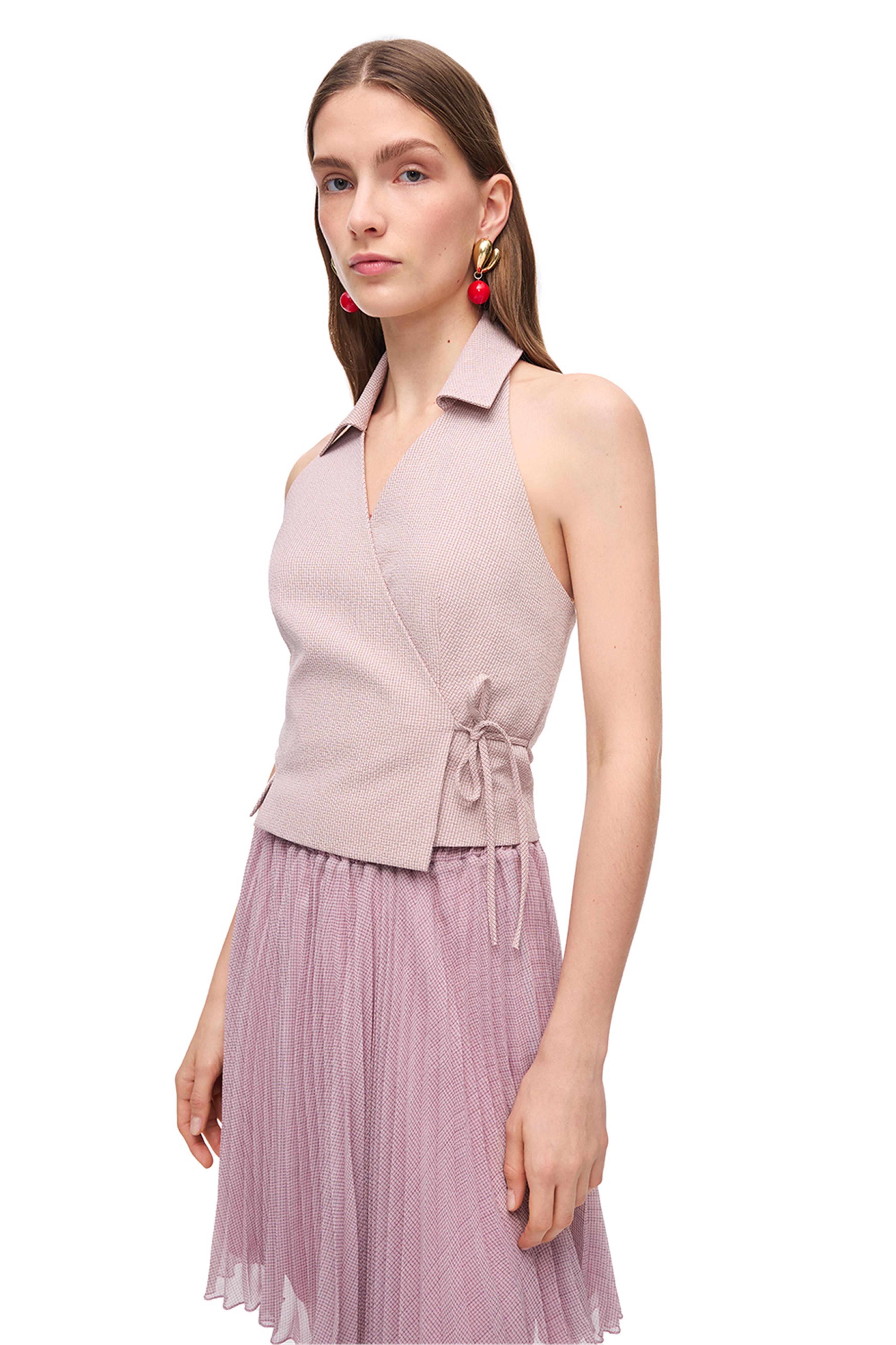 Çok Renkli Mini Plise Etek