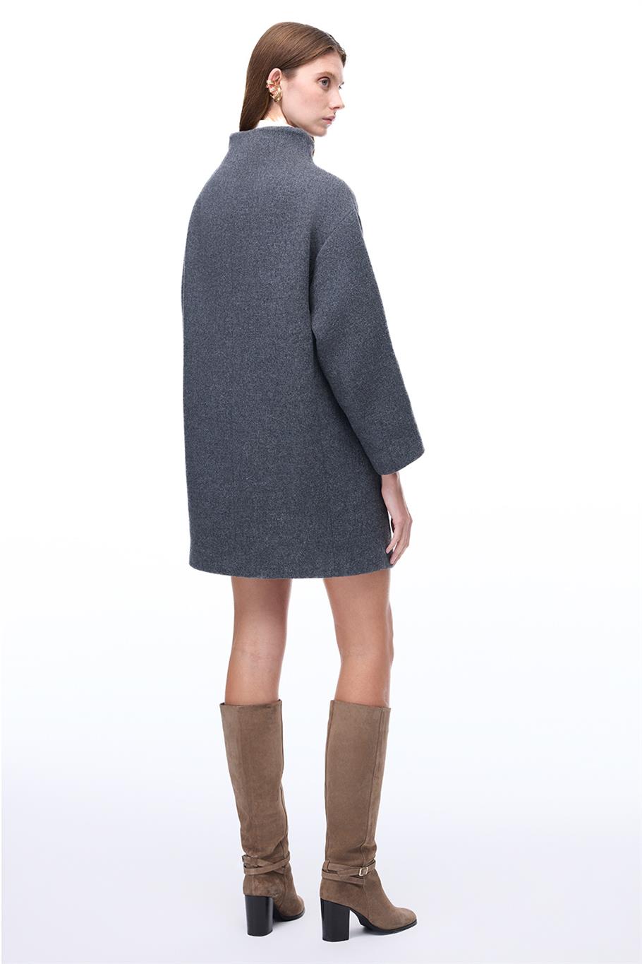 Cronus Antrasit Renk Kadın Kaban