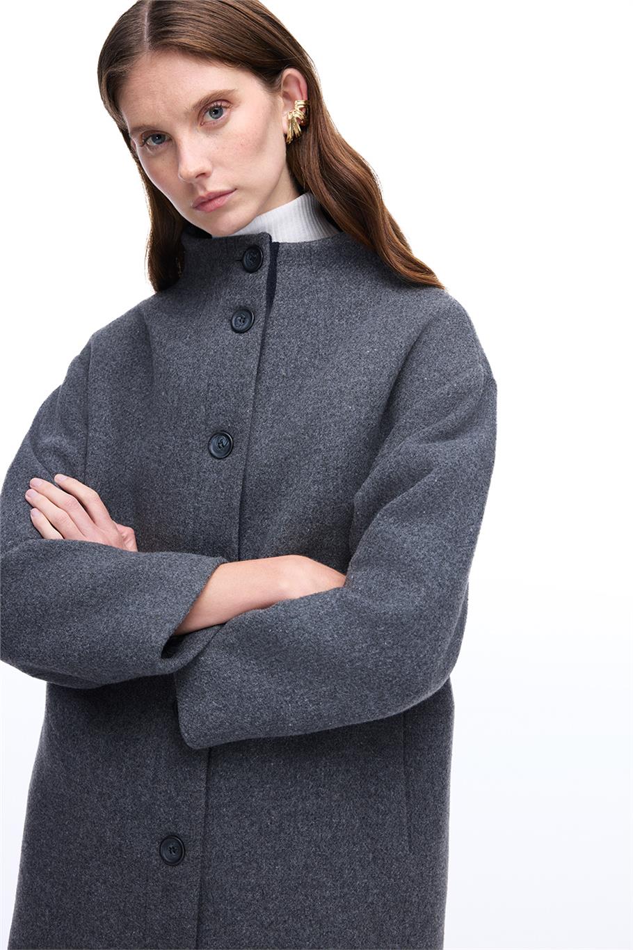 Cronus Antrasit Renk Kadın Kaban