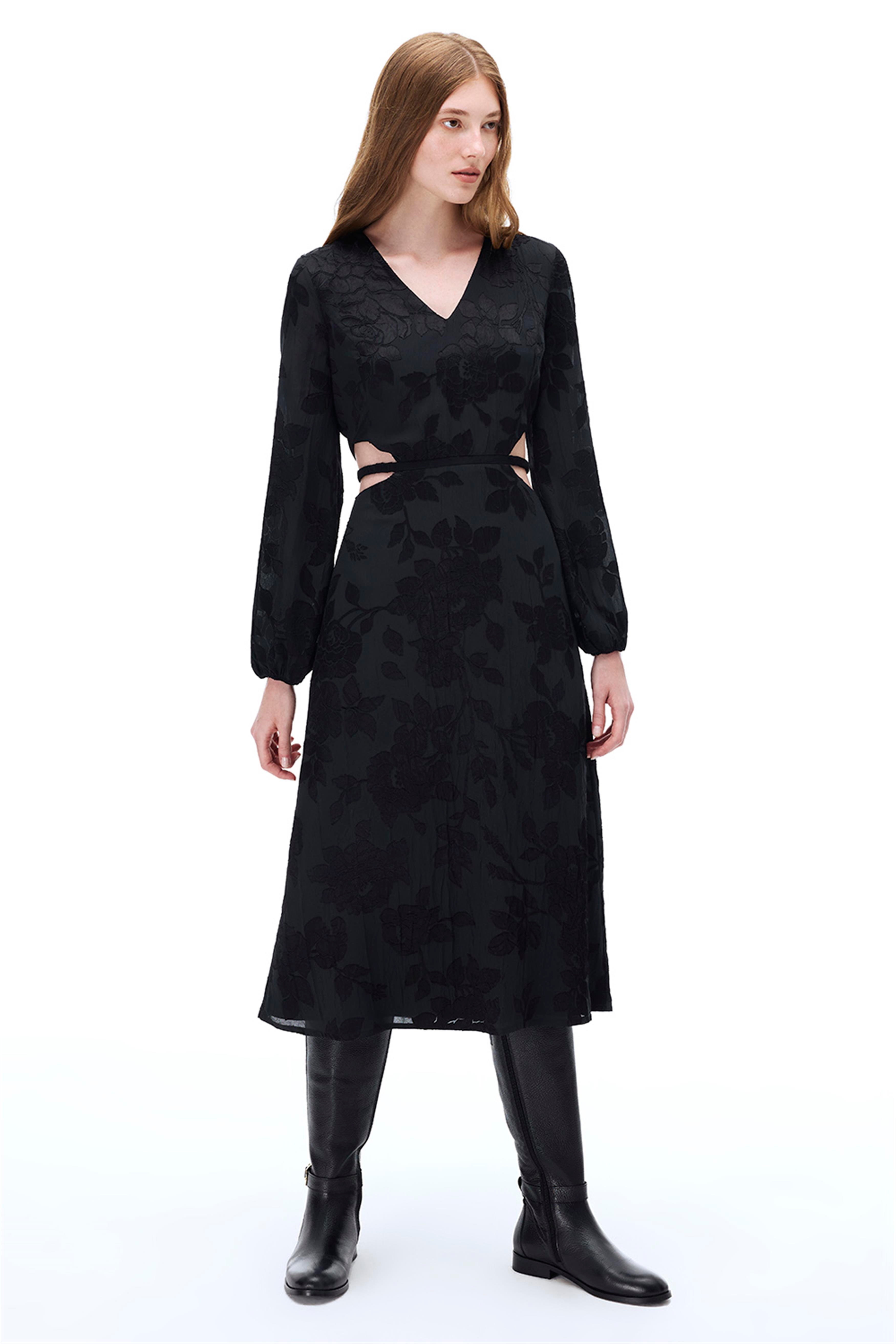 Crush Siyah Renk Elbise