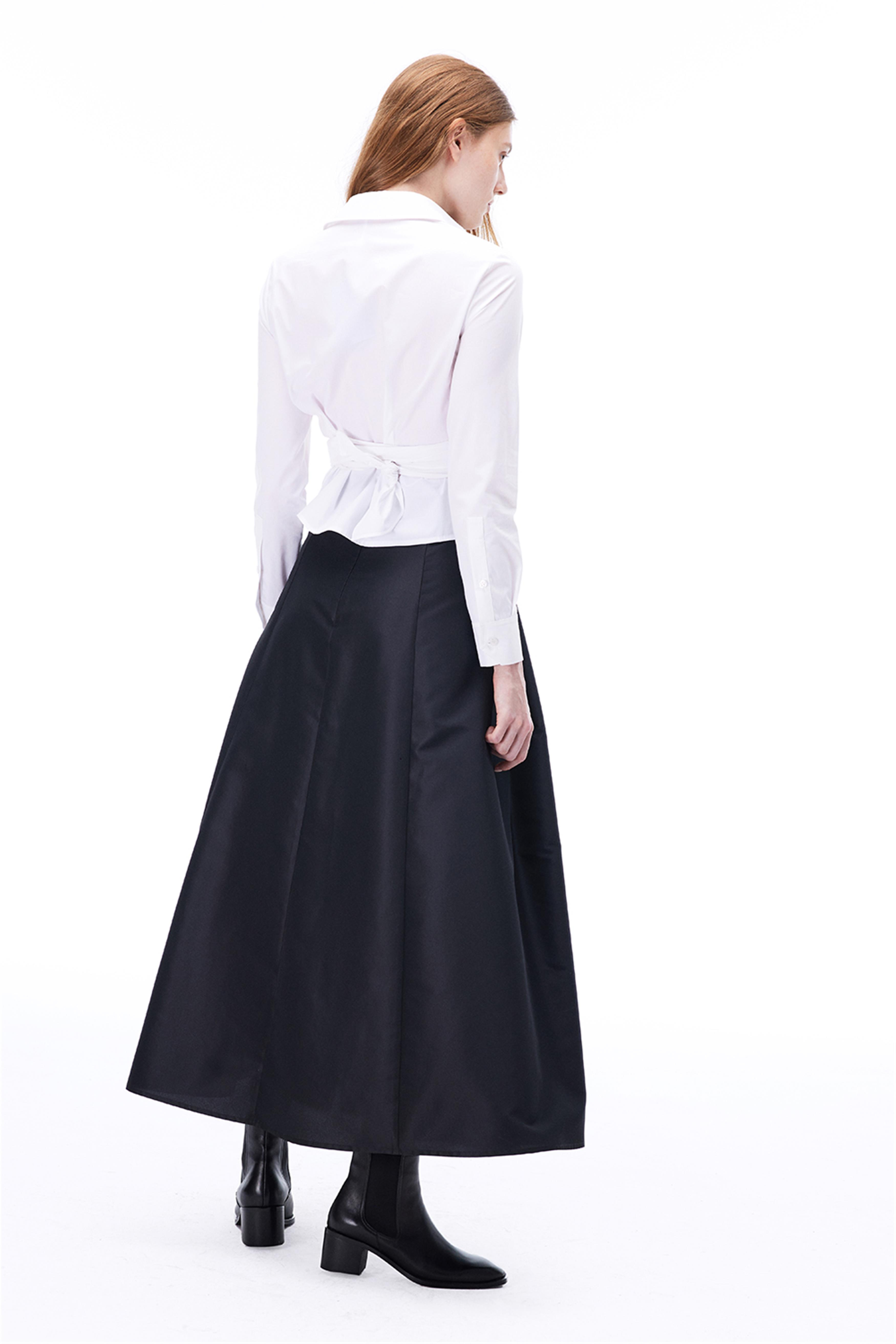 Dainas Bele Oturan Midi Boy Siyah Etek