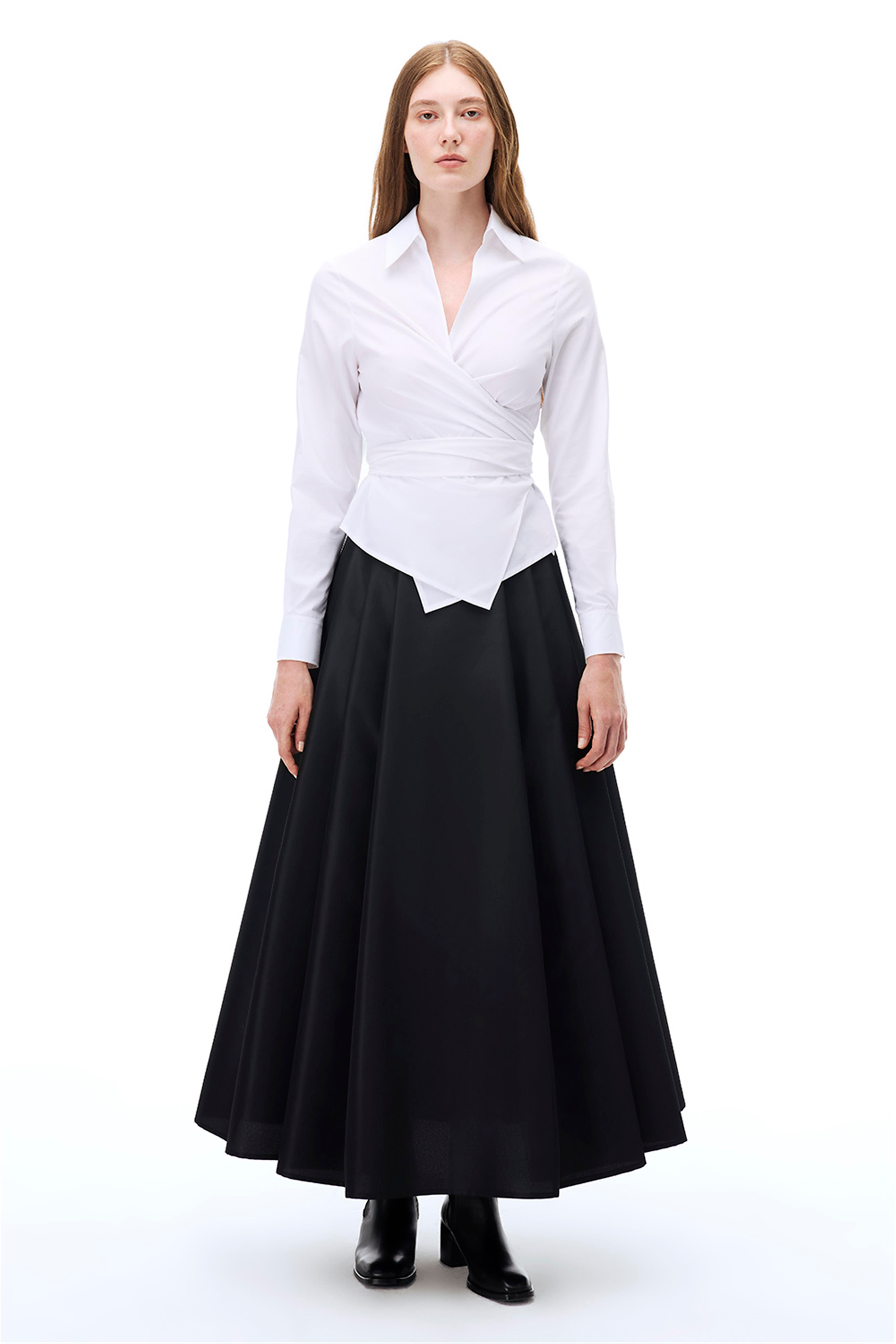 Dainas Bele Oturan Midi Boy Siyah Etek