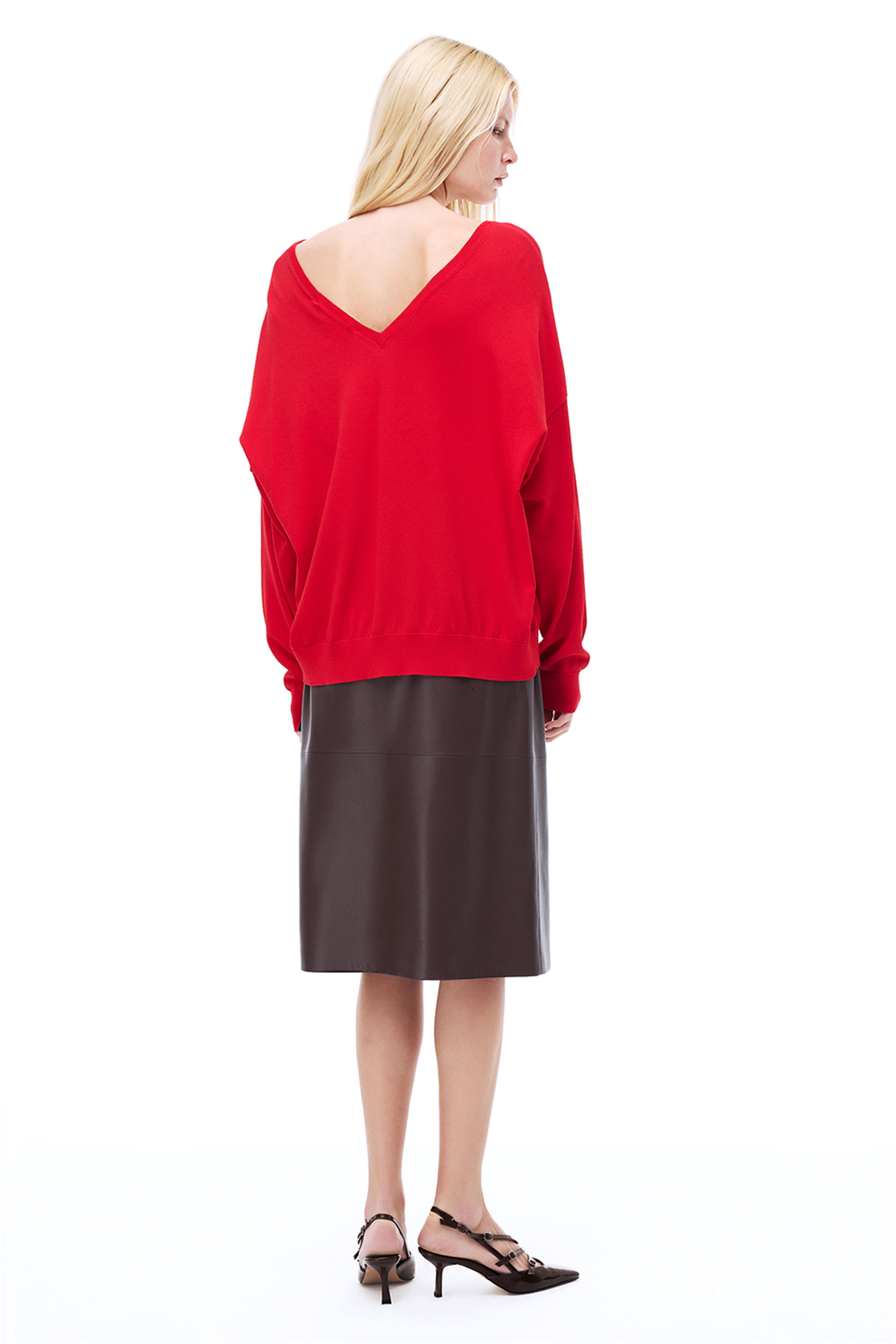 Dark Regular Fit Diz Altı Kahverengi Renk Etek