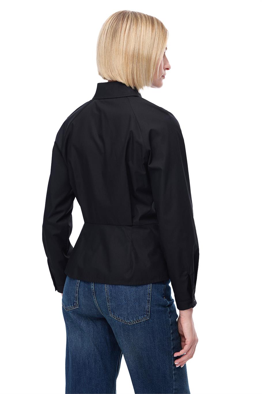 Depth Regular Fit Gömlek Yaka Siyah Renk Kadın Gömlek