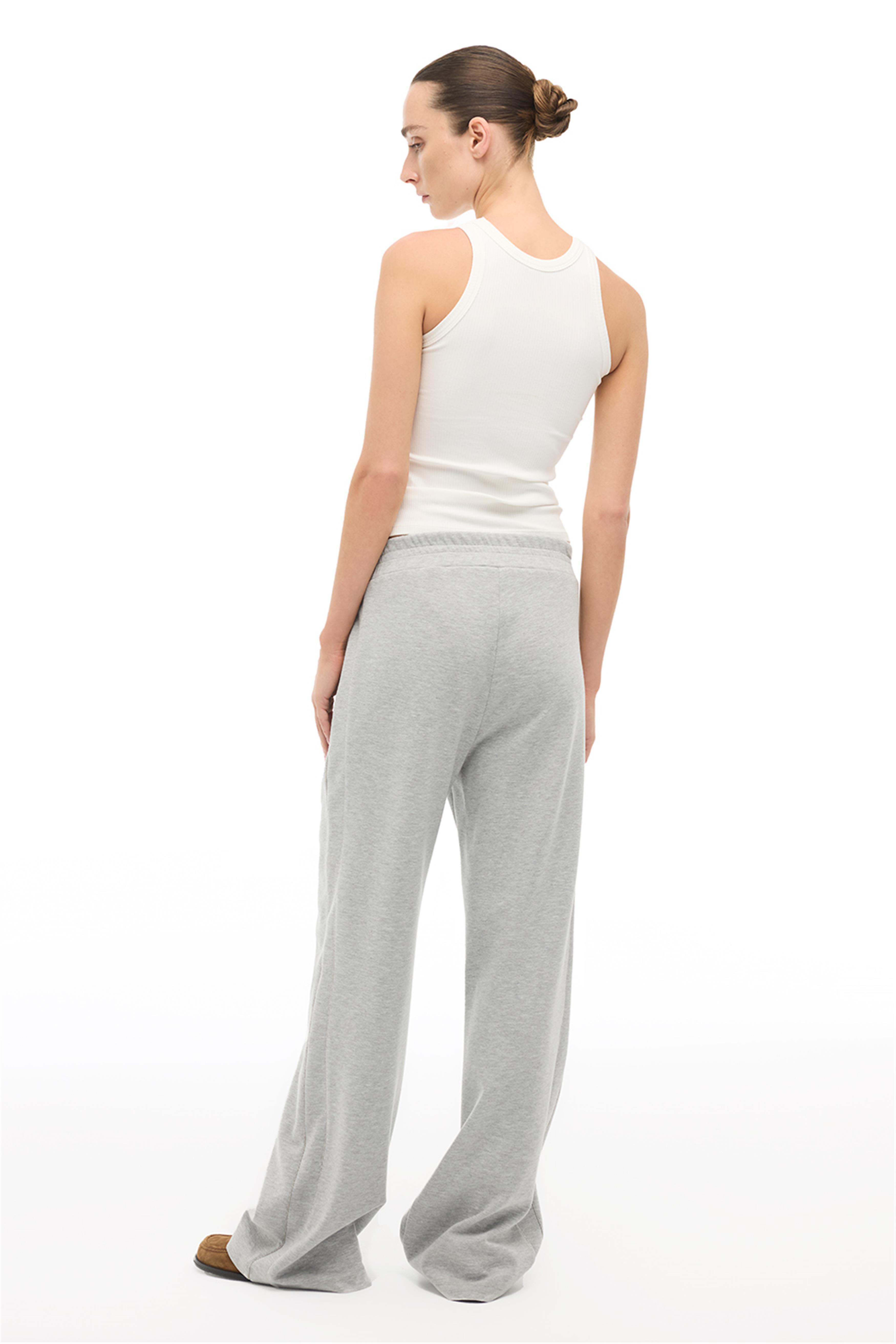 Gri Melanj Yüksek Bel Eşofman Pantolon