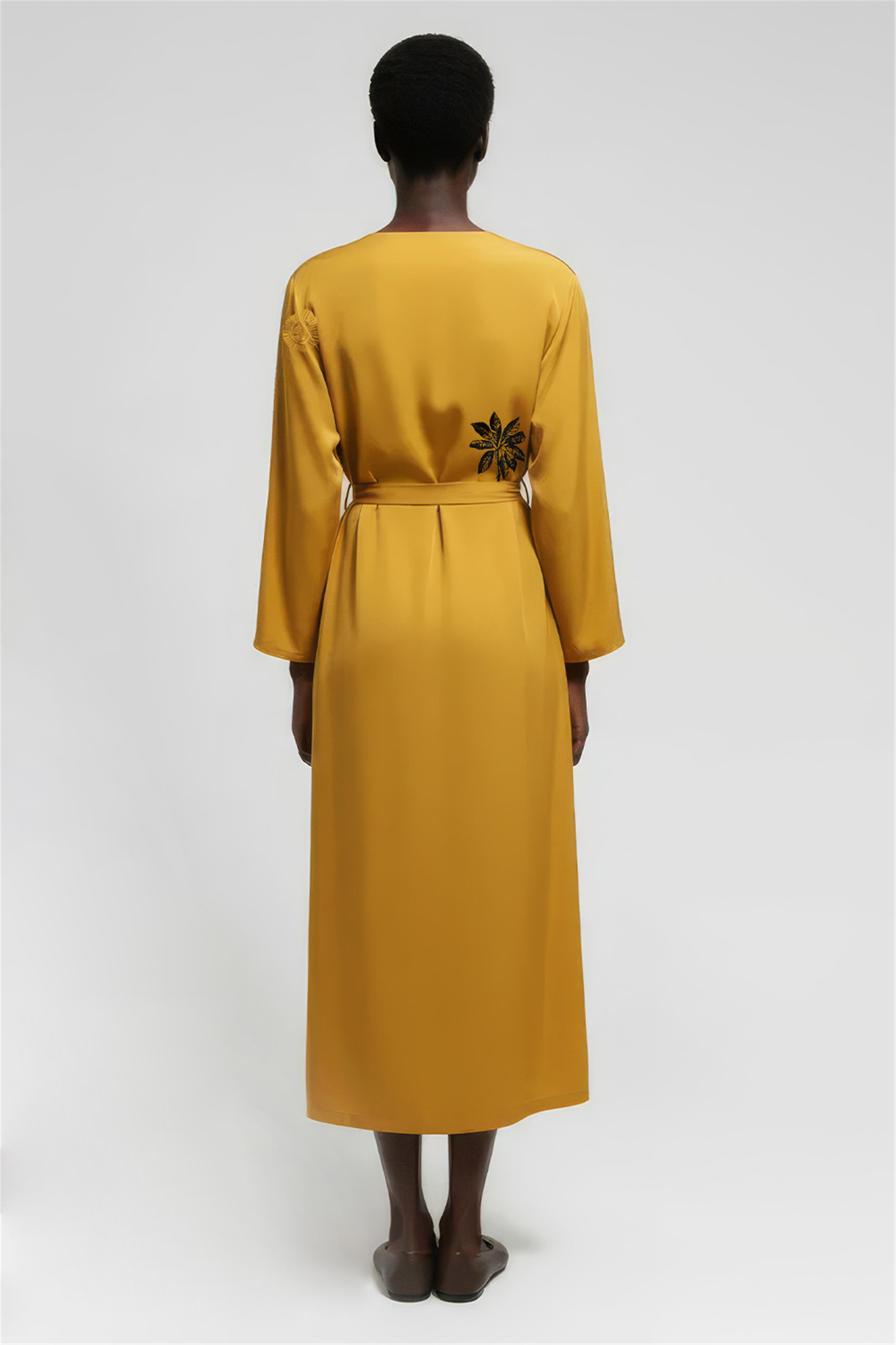 Hardal Kuşaklı Kimono