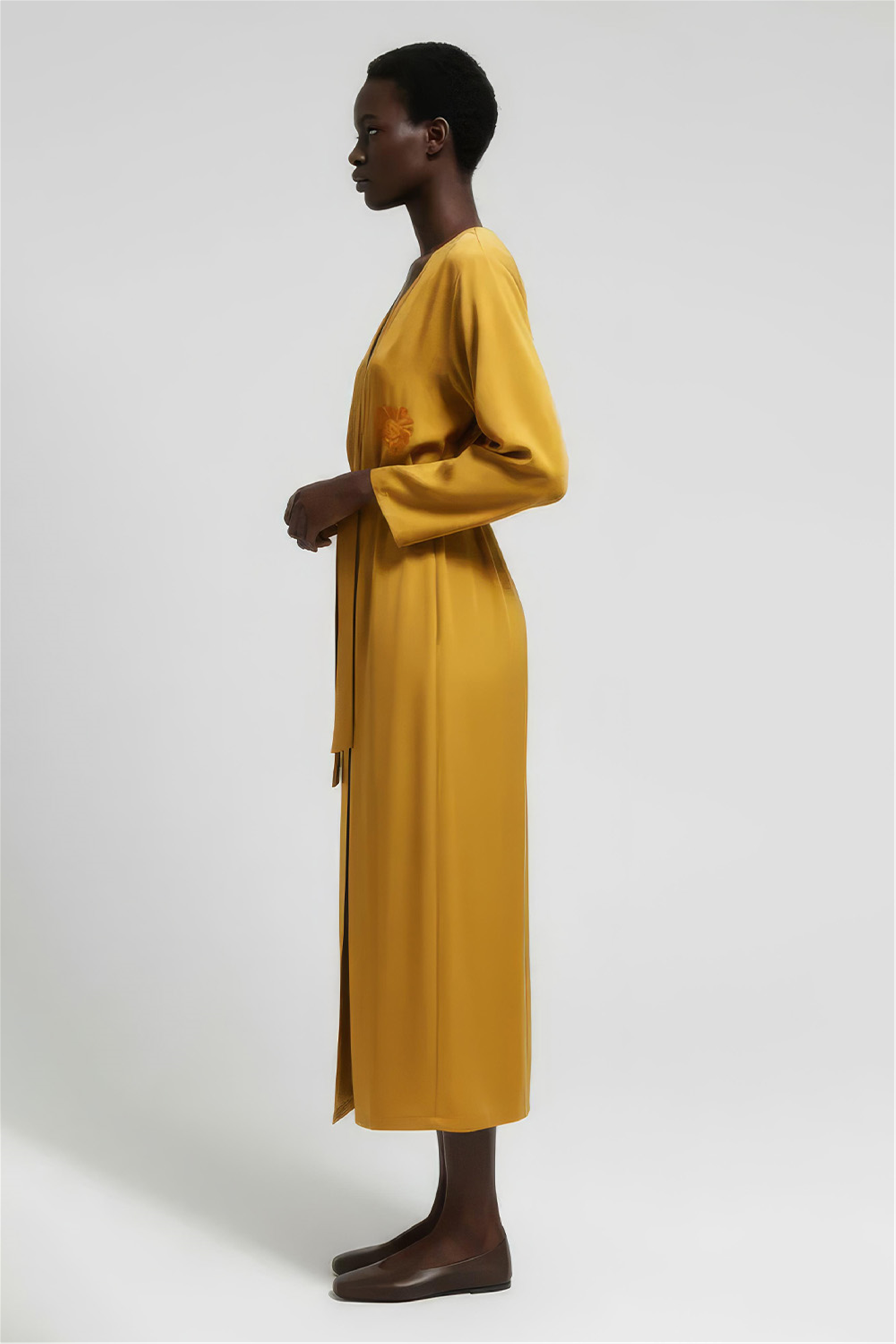 Hardal Kuşaklı Kimono