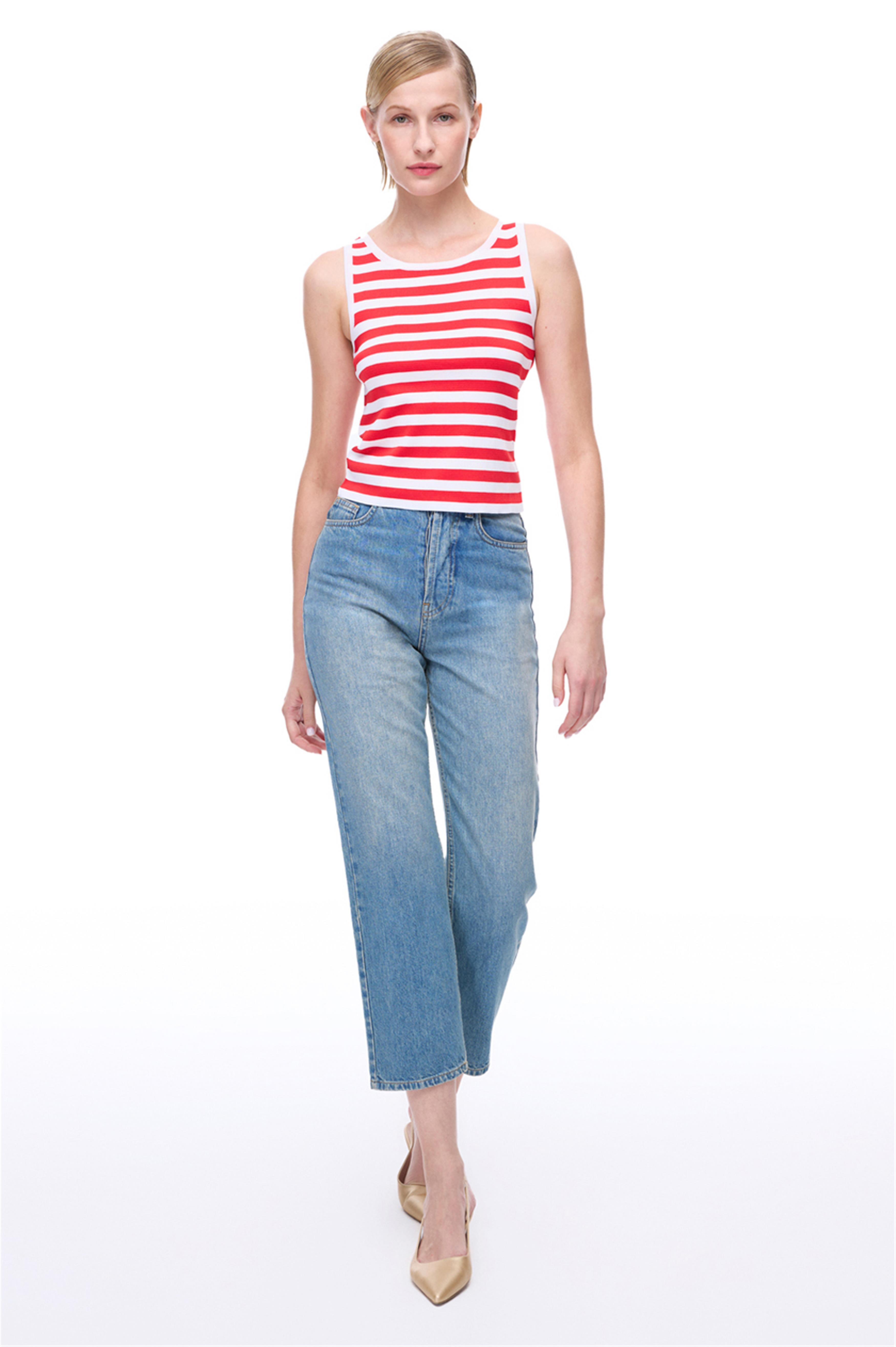 İllas Beyaz Kırmızı Renk Kadın Triko Bluz