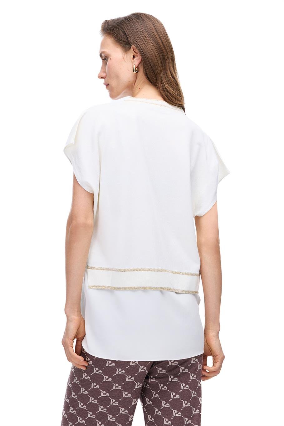 İllas Ekru Renk Kadın Triko Bluz