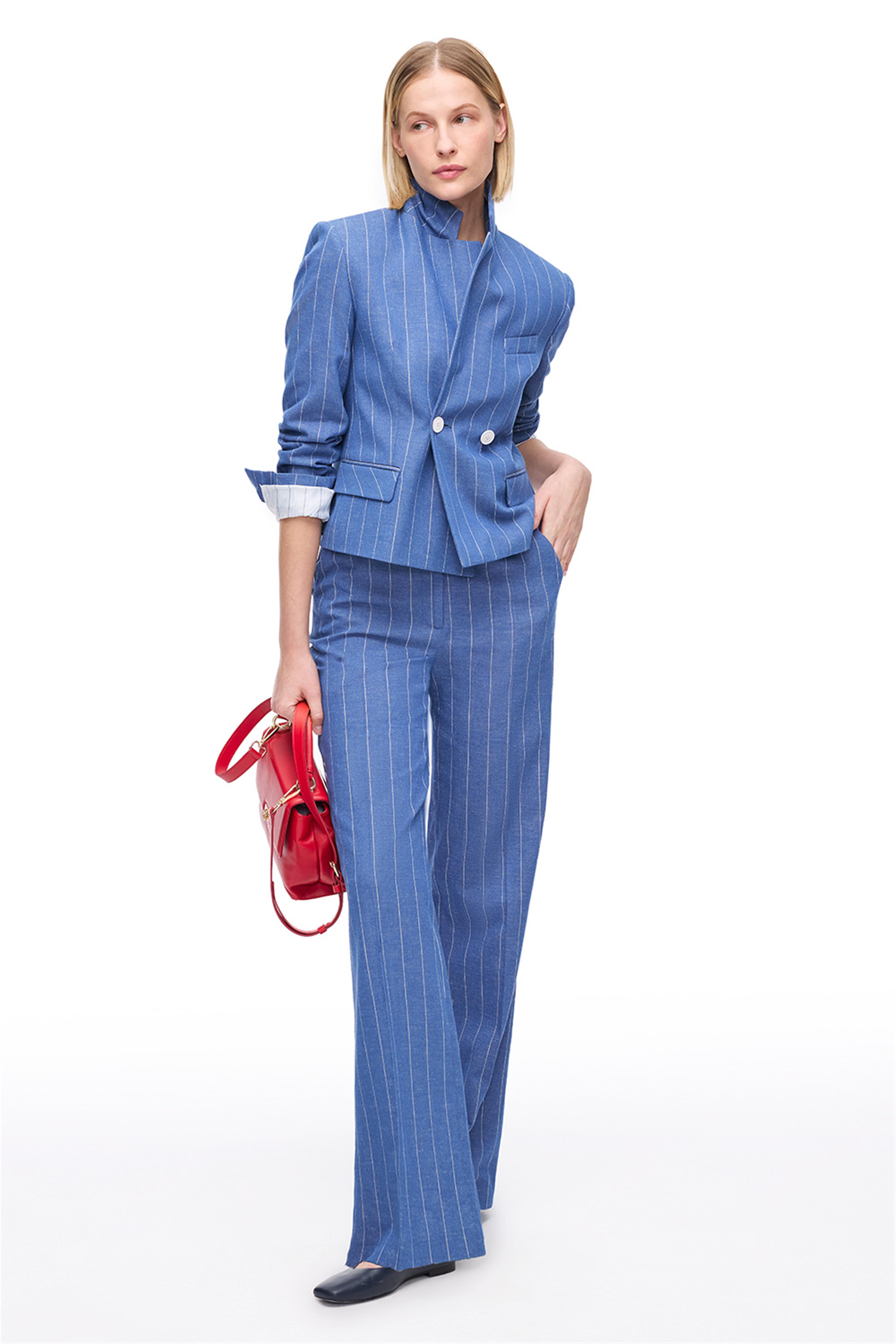 İndigo Necef Regular Fit Yüksek Bel Pantolon