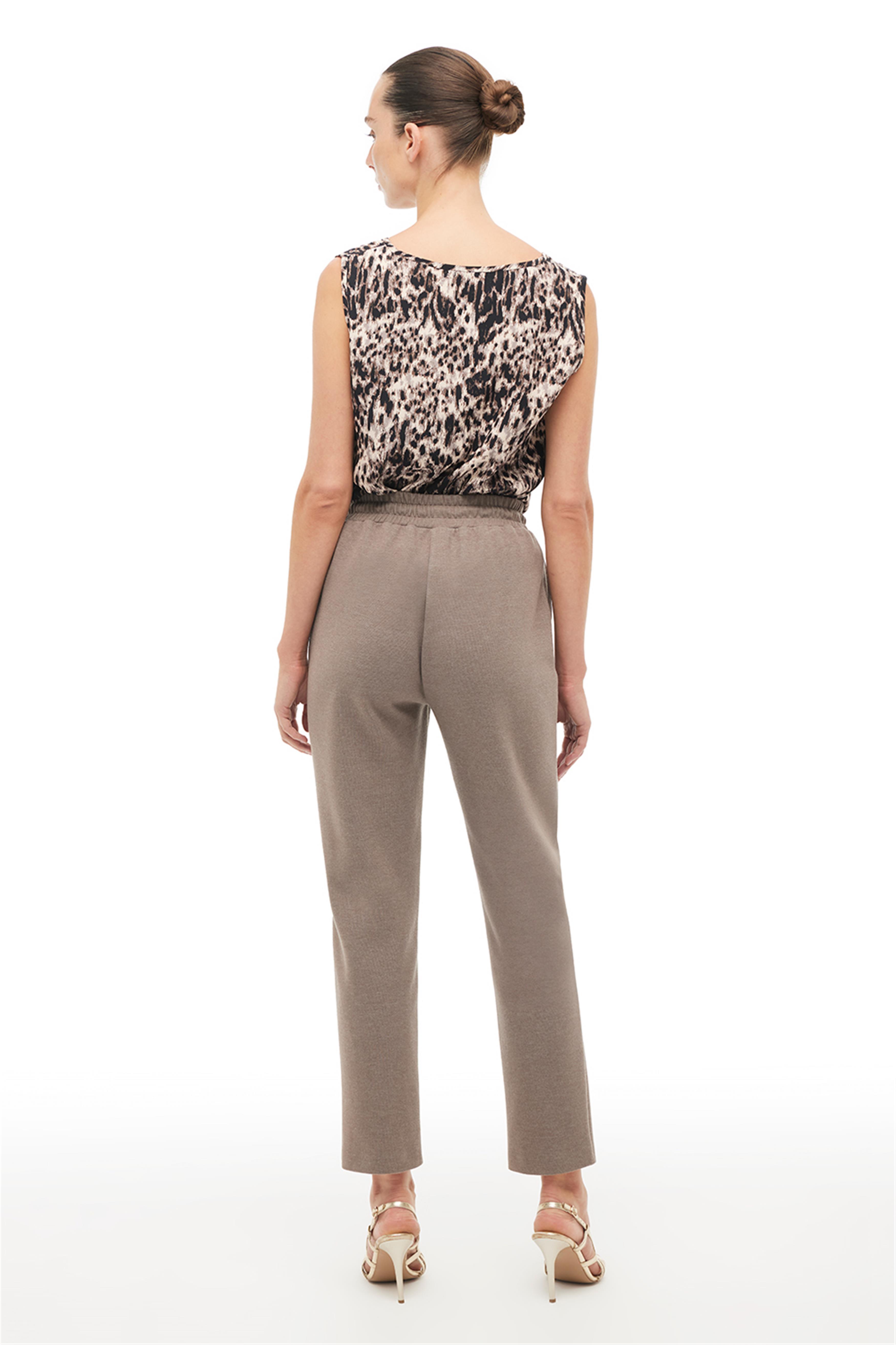 Kahverengi Yüksek Bel Havuç Pnatolon