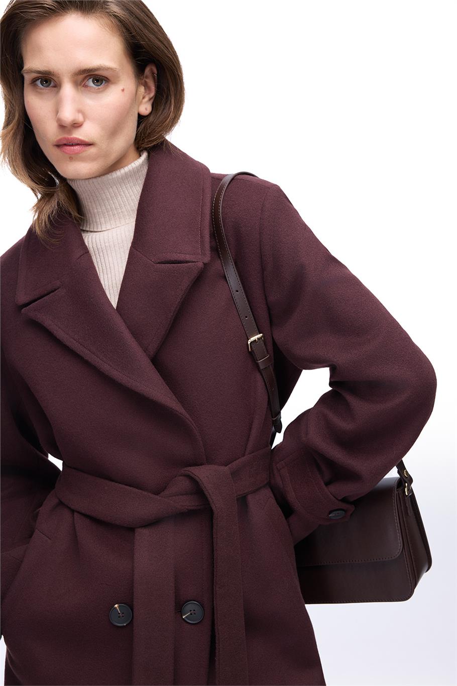 Kavya Kahverengi Renk Kadın Kaban