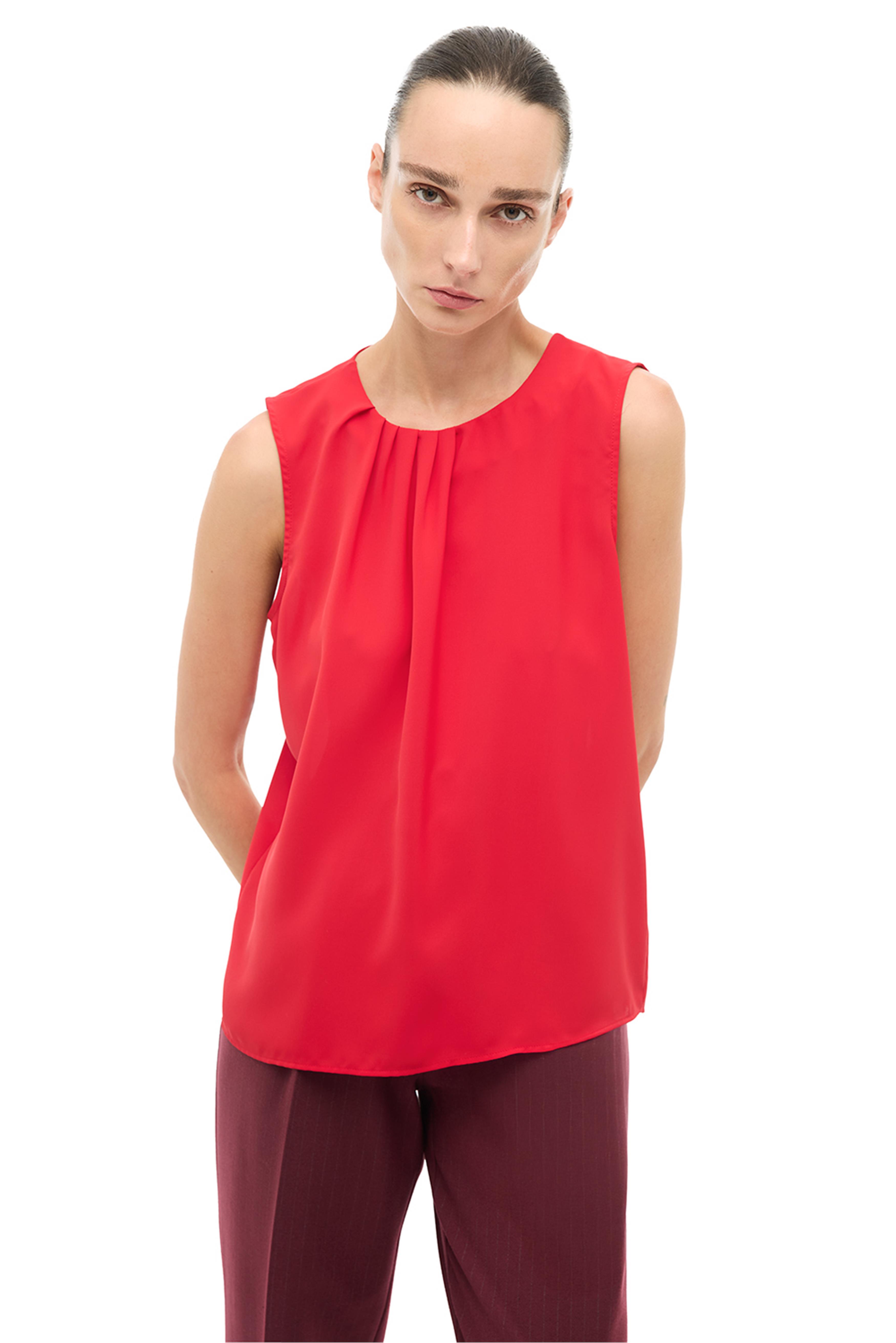 Kırmızı Bisiklet Taka Sıfır Kol Bluz