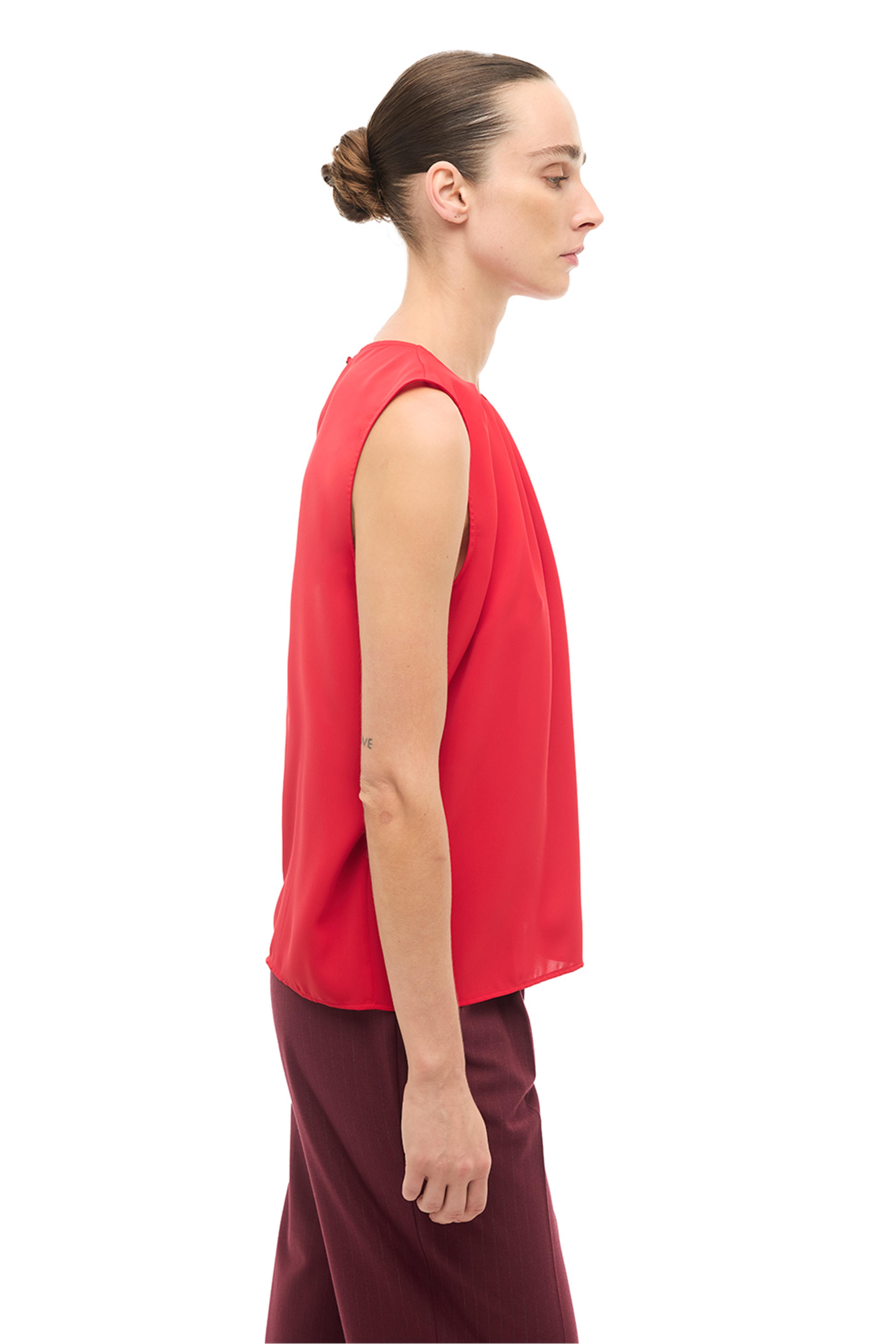 Kırmızı Bisiklet Taka Sıfır Kol Bluz