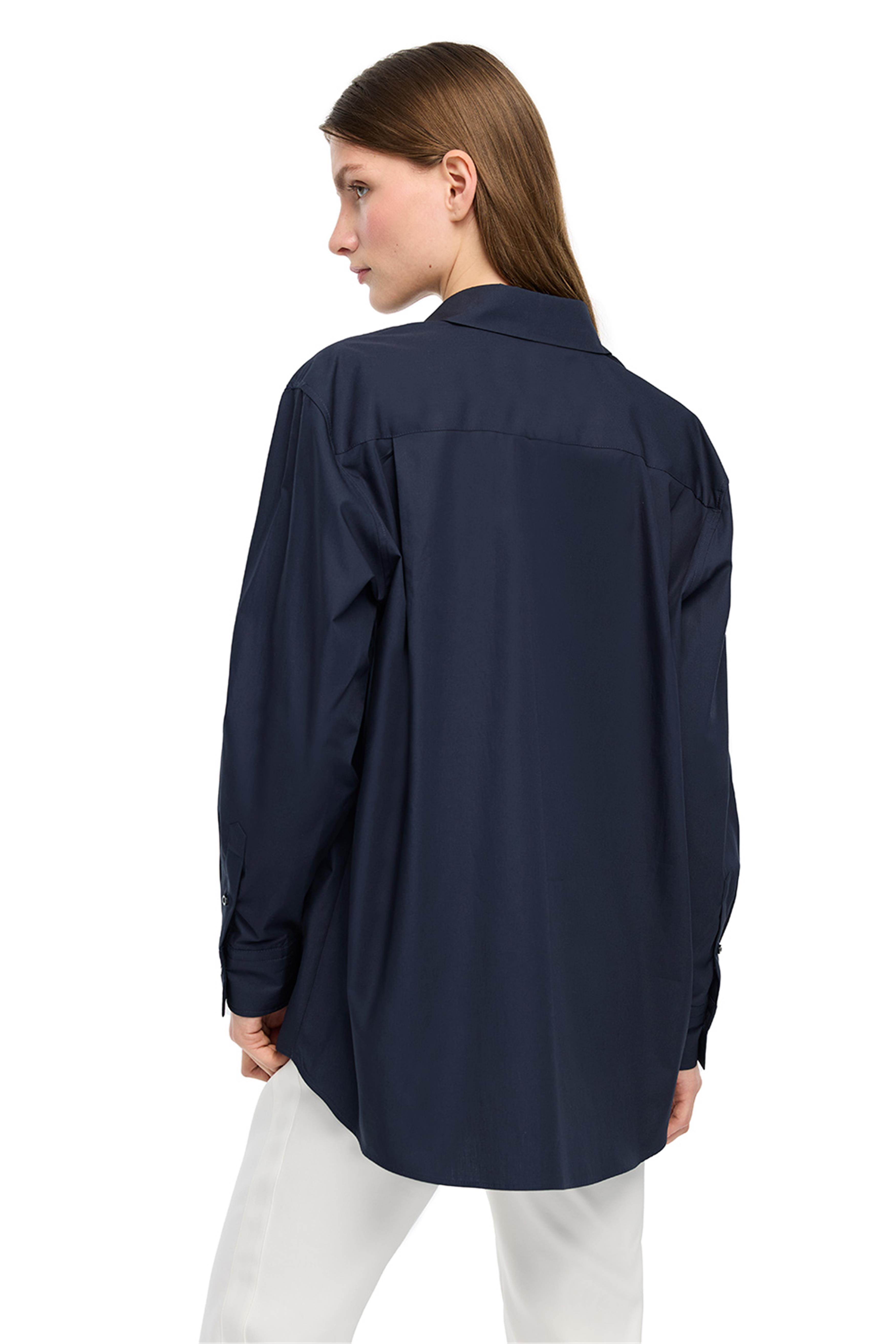 Lacivert Rahat Kalıp Gömlek