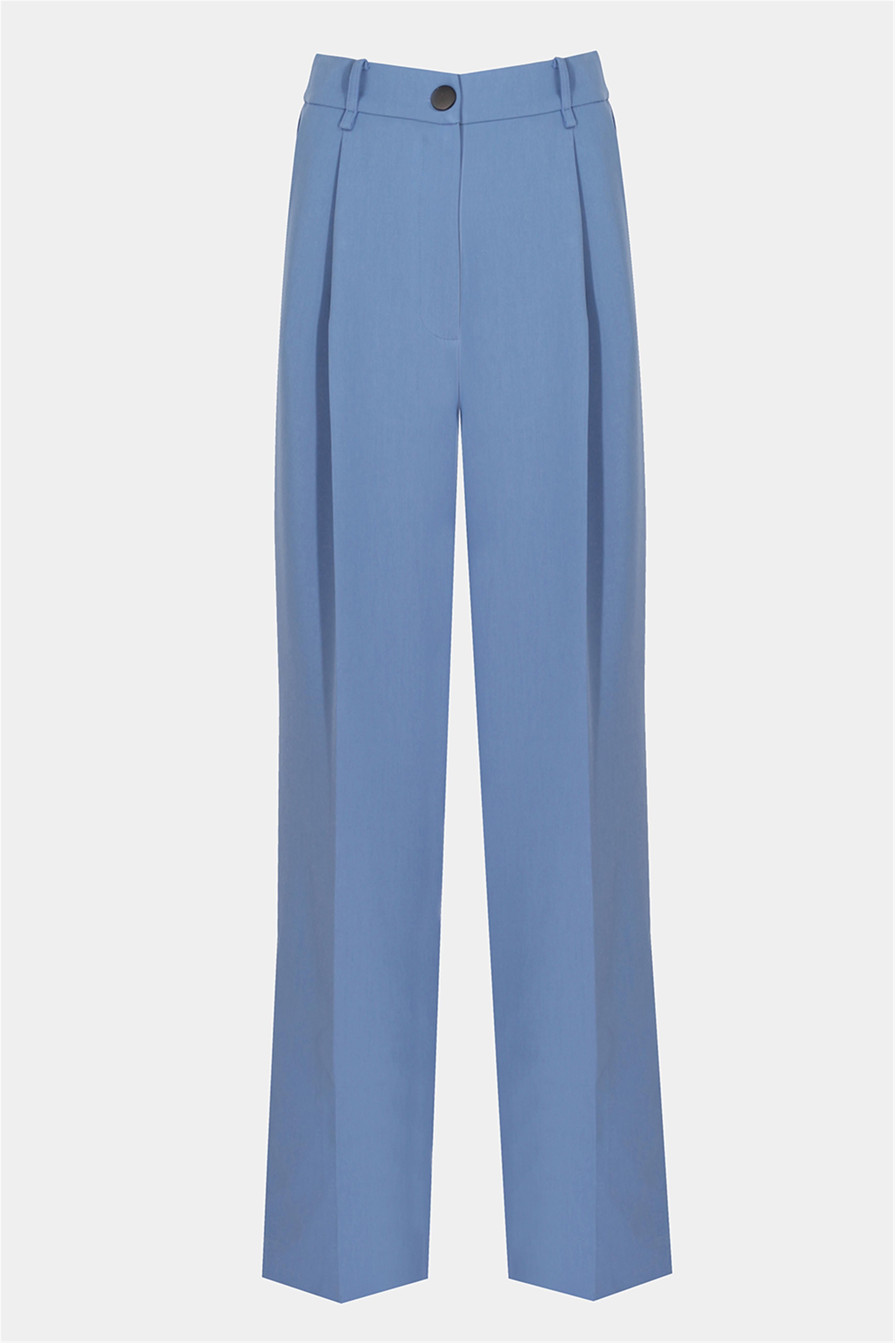 Mavi Fiors Regular Fit Yüksek Bel Pantolon