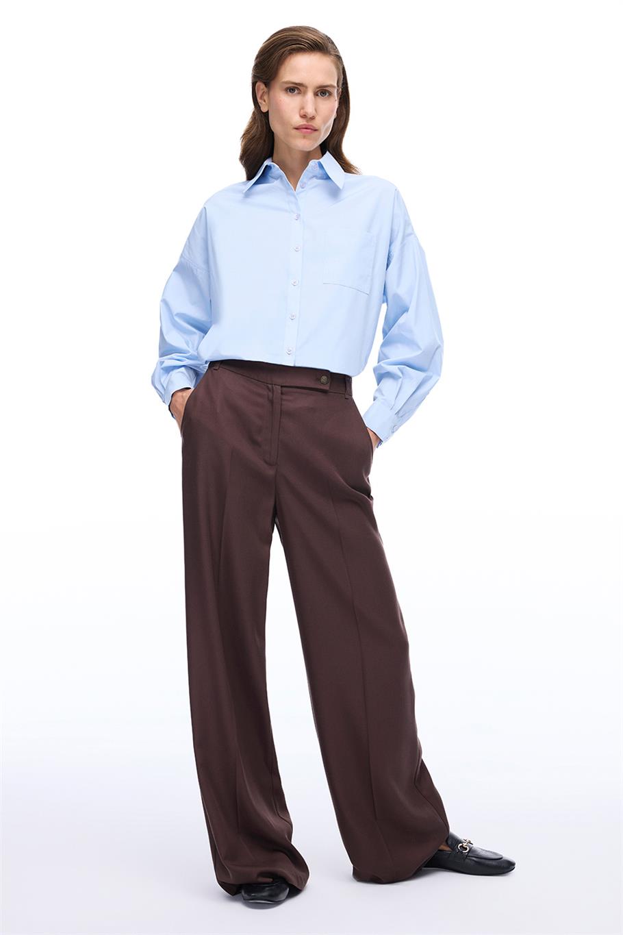 Mavi Klasik Yaka Gömlek