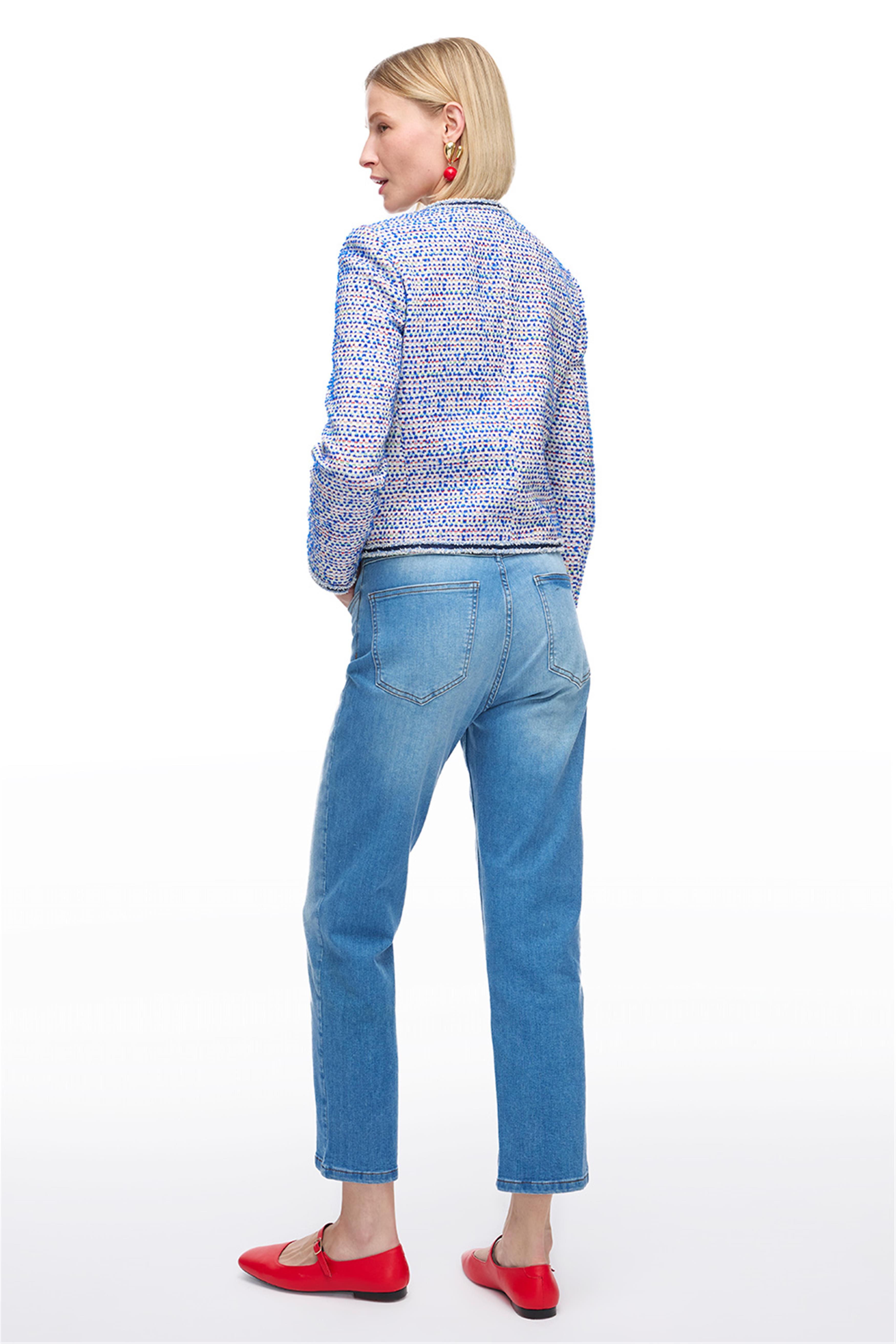 Mavi Yüksek Bel Slim Fit Denim Pantolon