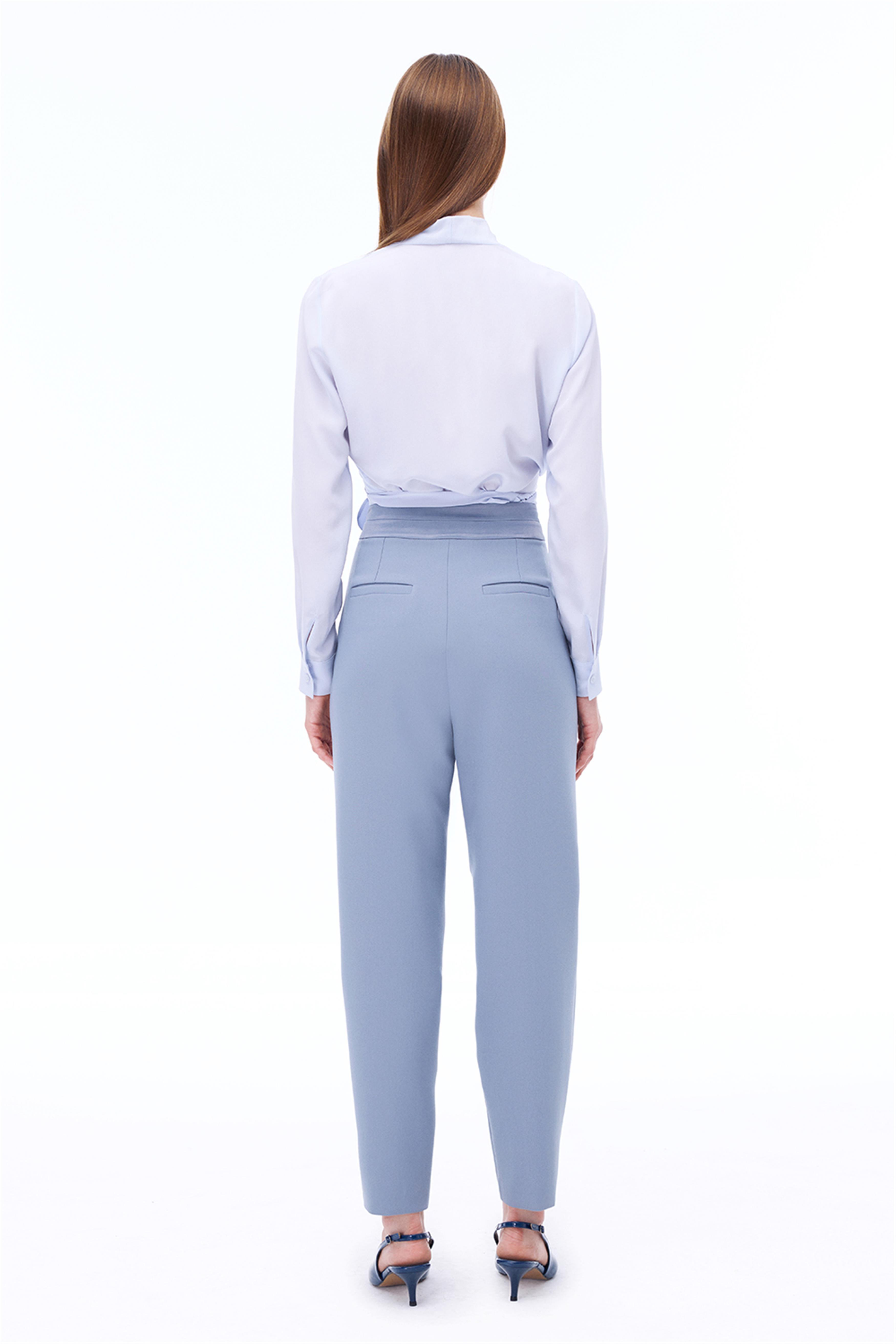 Morningstar Regular Fit Uzun Boy Gri Renk Kadın Pantolon