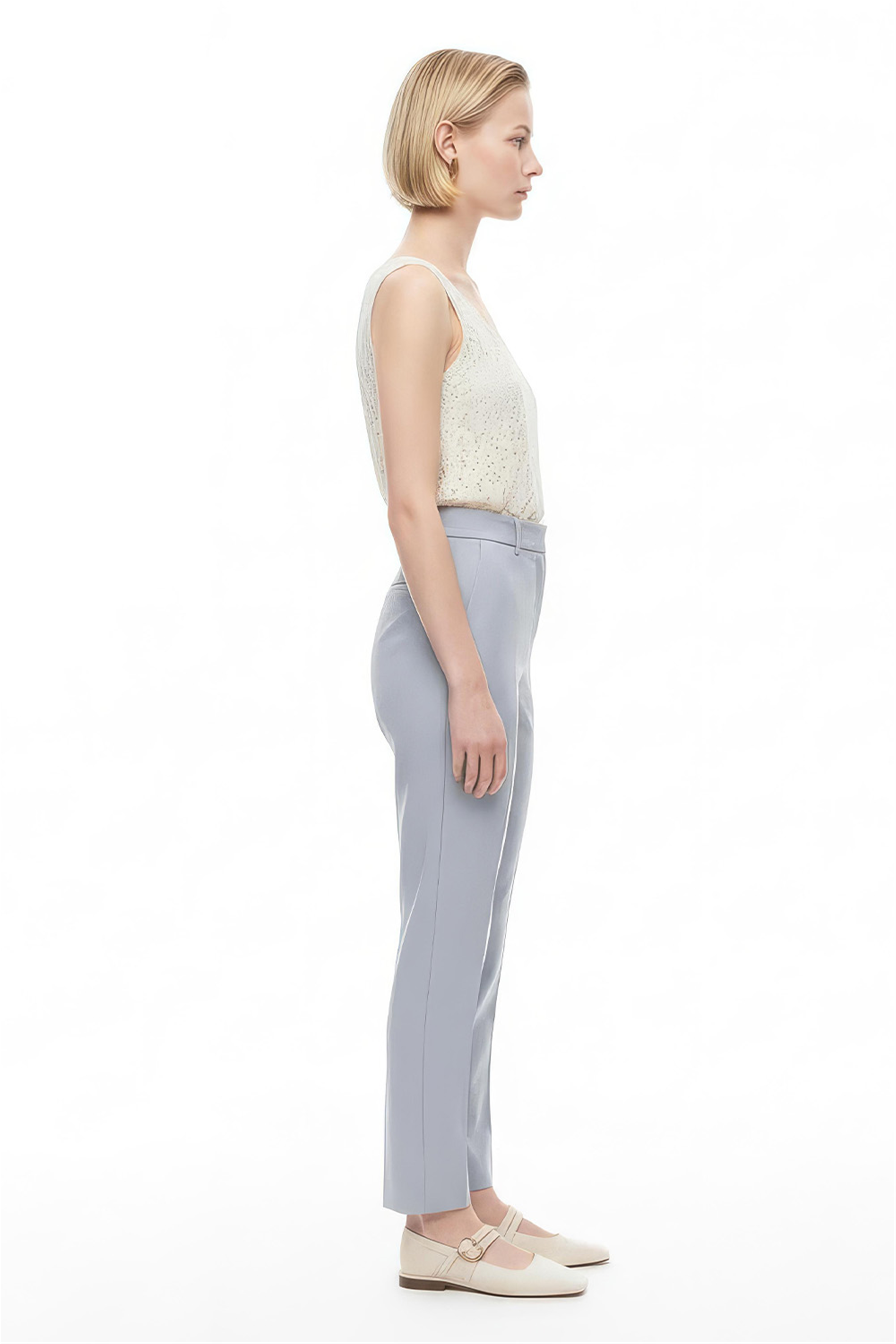 Morningstar Slim Fit Uzun Boy Gri Pantolon