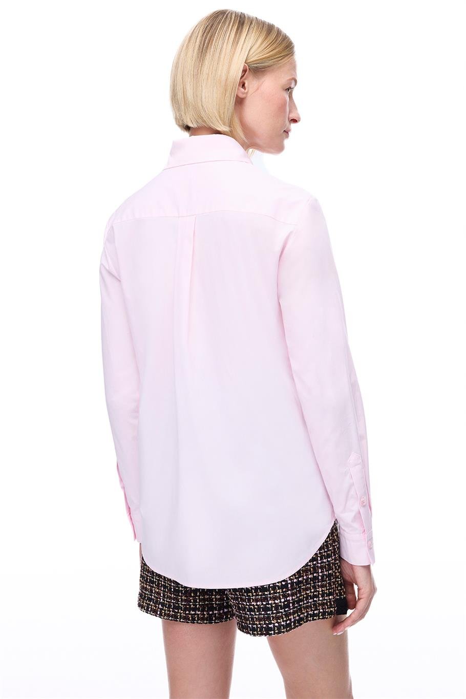 Pudra Klasik Yaka Gömlek