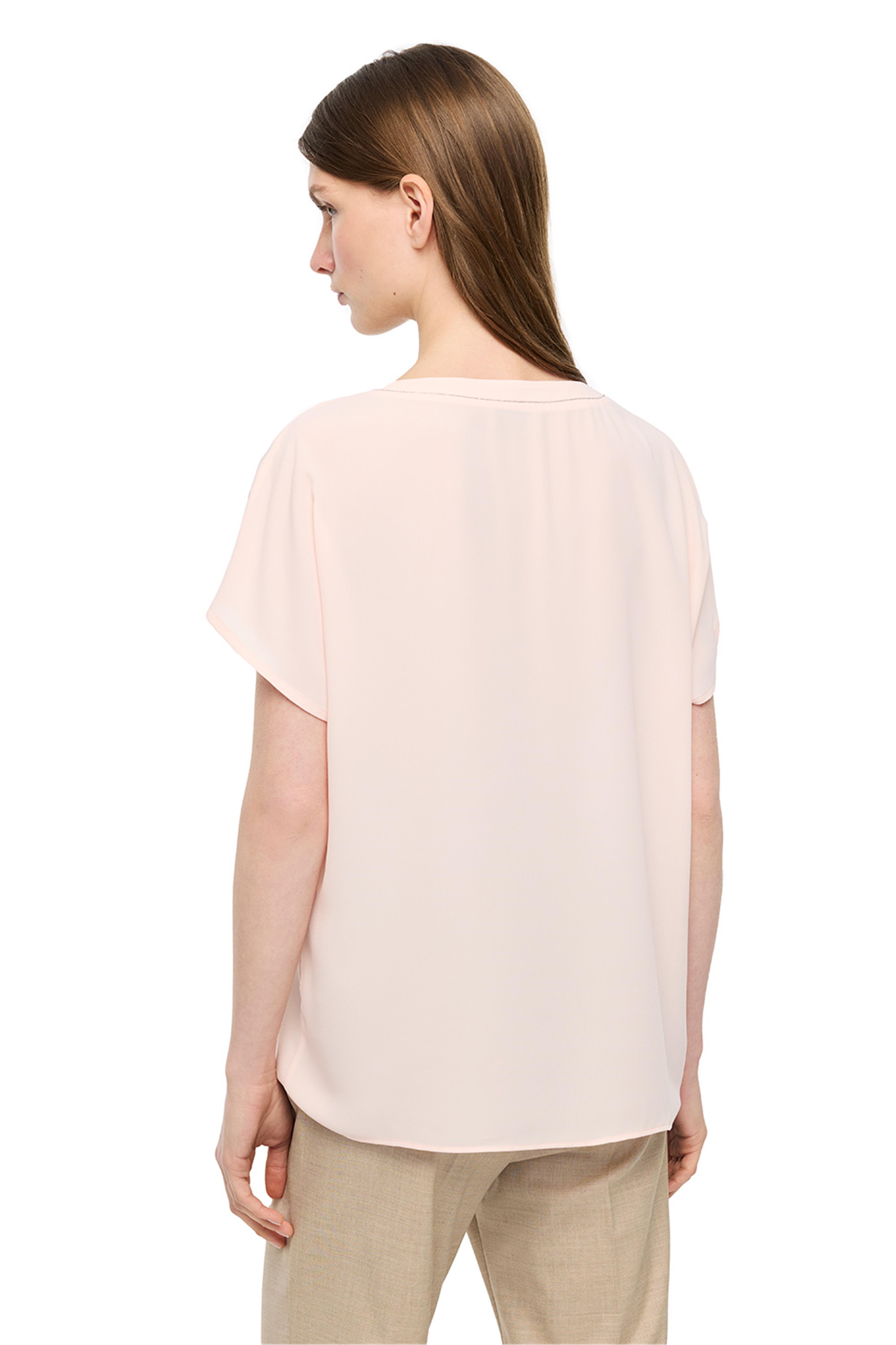 Pudra V Yaka Rahat Kalıp Bluz